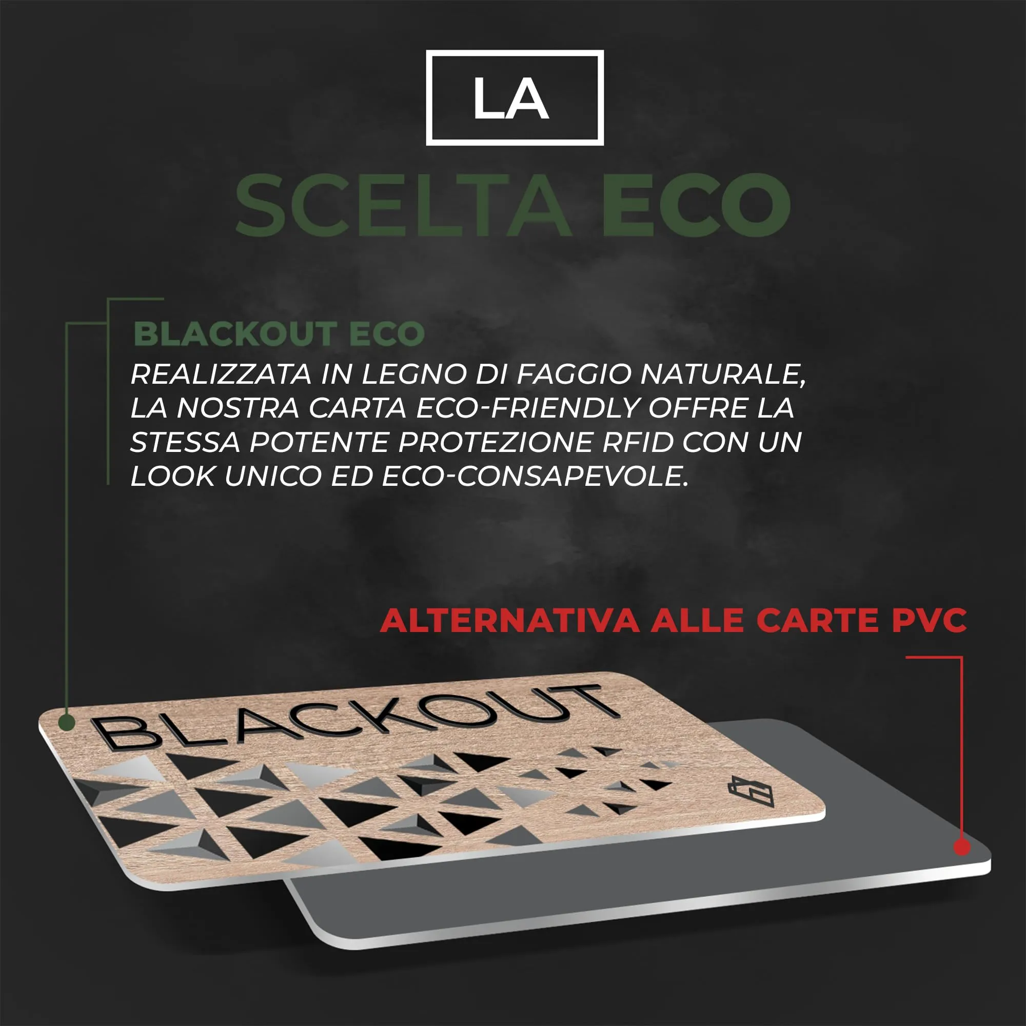 AKIELO Blackout RFID Protection Card, Edizione Legno, 2 Pezzi - immagine 5