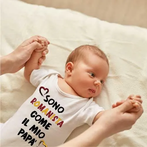 La Ruotante Body Neonato per Tifosi 100% Cotone - 12-18 Mesi - immagine 2