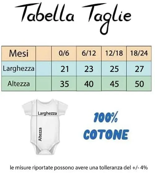 La Ruotante Body Neonato per Tifosi 100% Cotone - 12-18 Mesi - immagine 4