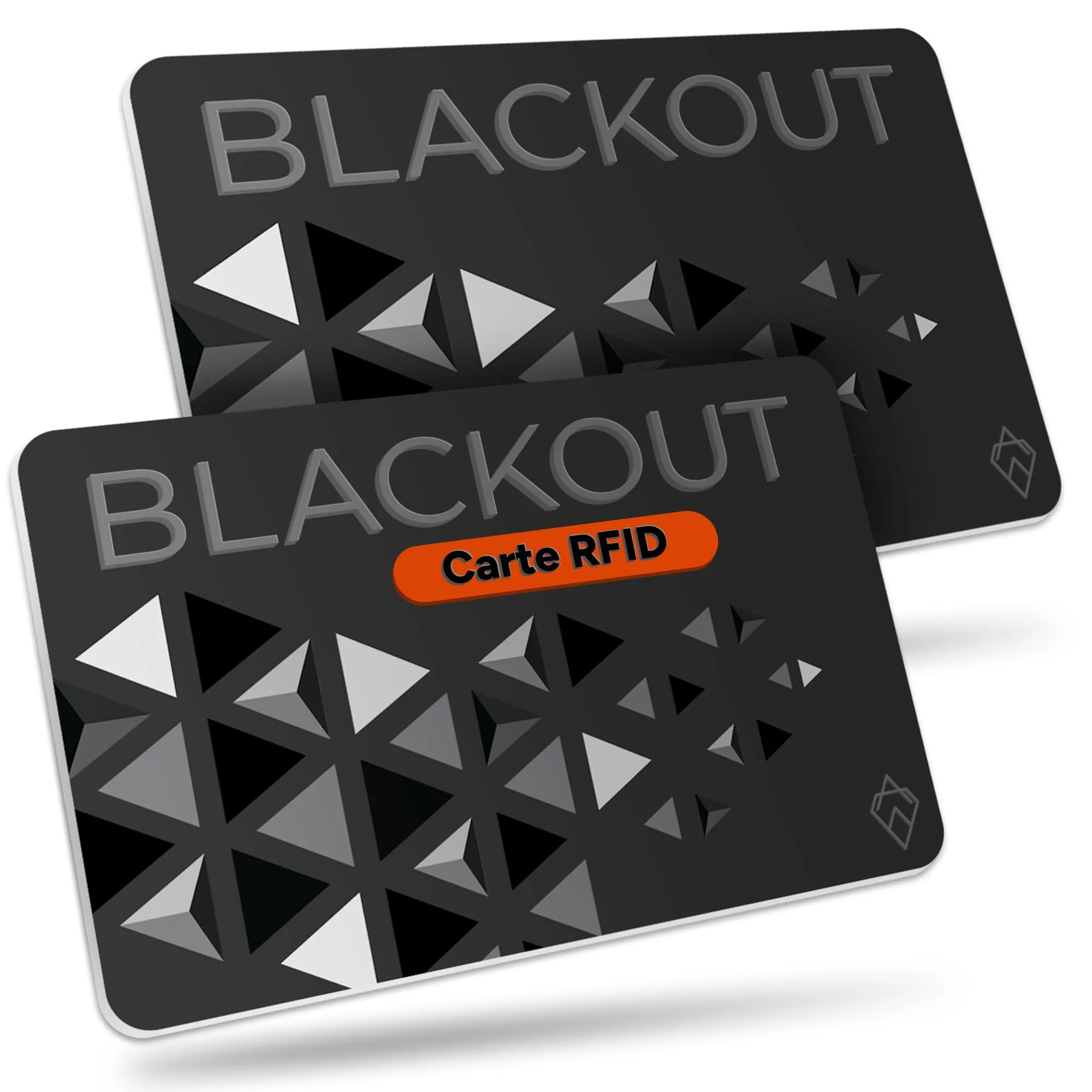 AKIELO Blackout RFID Protection Card, Edizione Nera, 2 Pezzi - immagine 1
