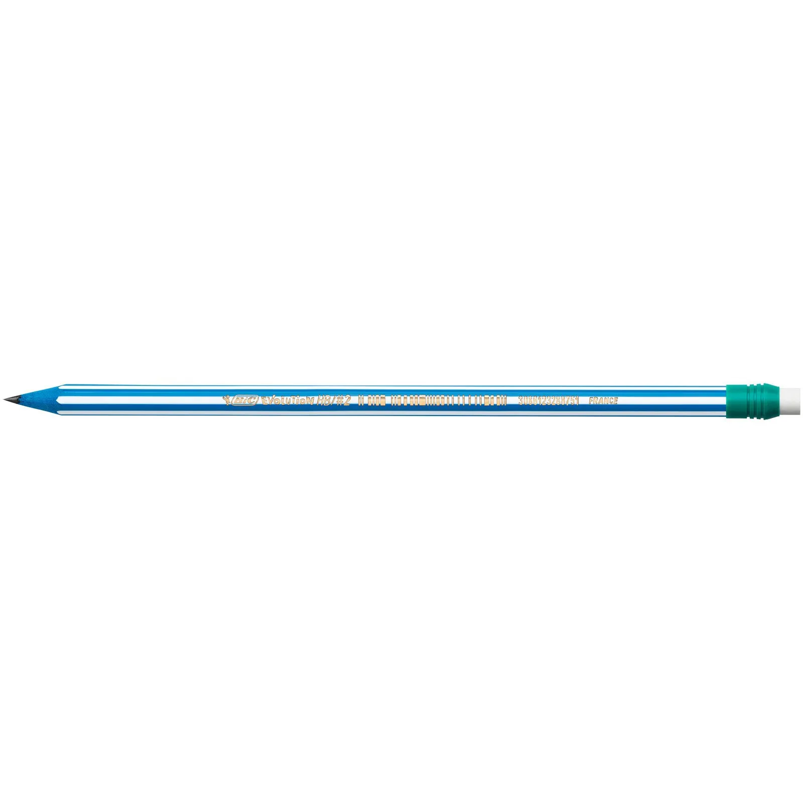 BIC Evolution Stripes, Matite HB con Gomma, Senza Legno, 12 unità - immagine 3