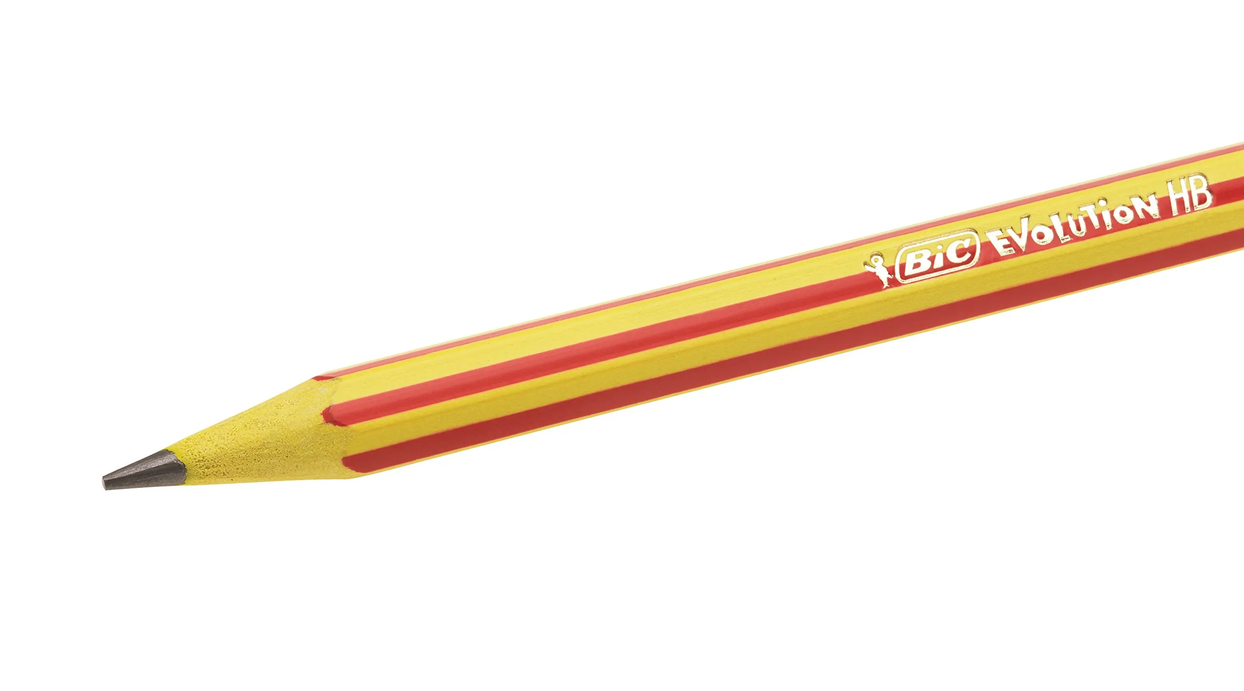 BIC Evolution Stripes, Matite HB con Gomma, Senza Legno, 12 unità - immagine 9