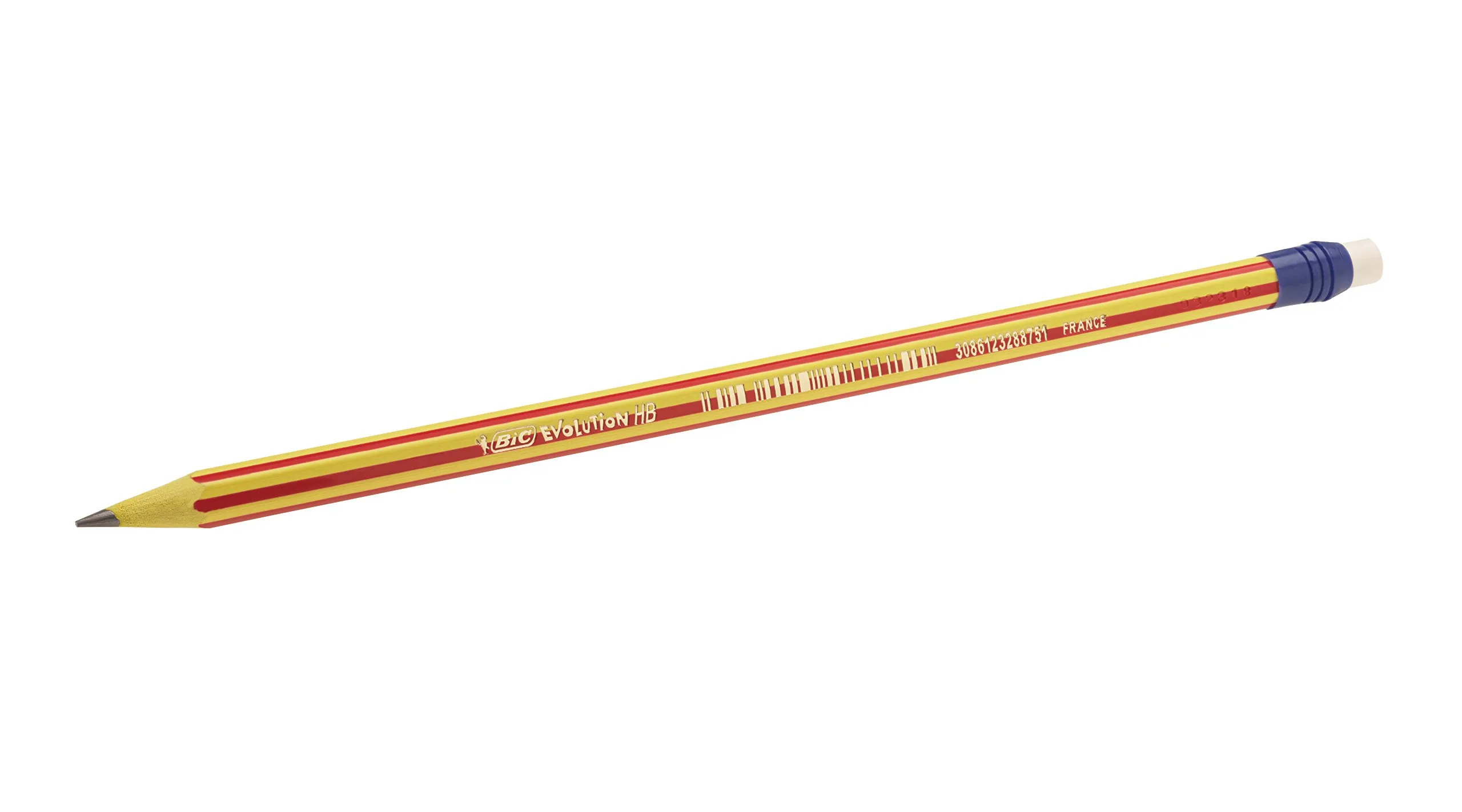 BIC Evolution Stripes, Matite HB con Gomma, Senza Legno, 12 unità - immagine 11