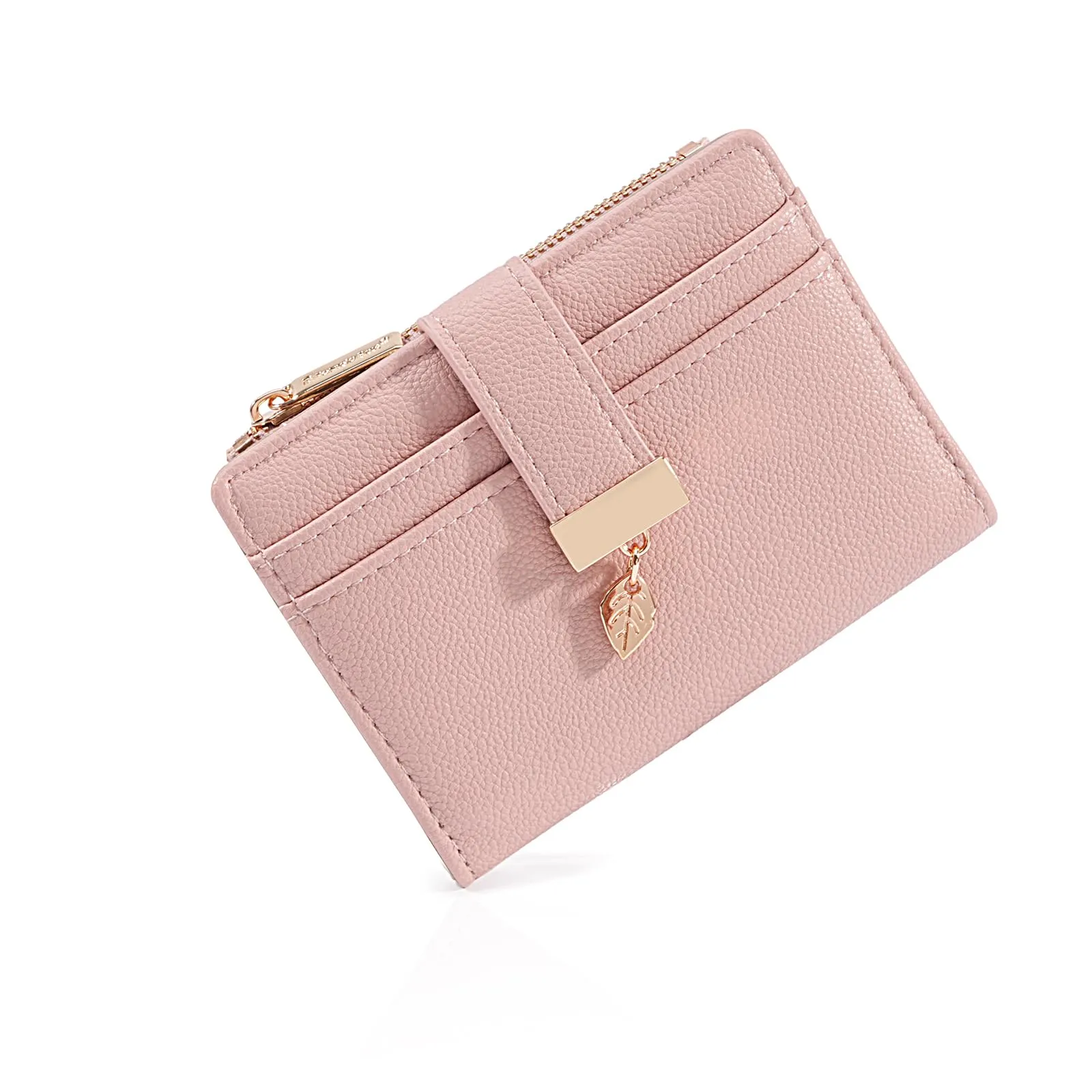 Pomelo Best Portafoglio Donna Compatto con Zip (Beige) - immagine 1