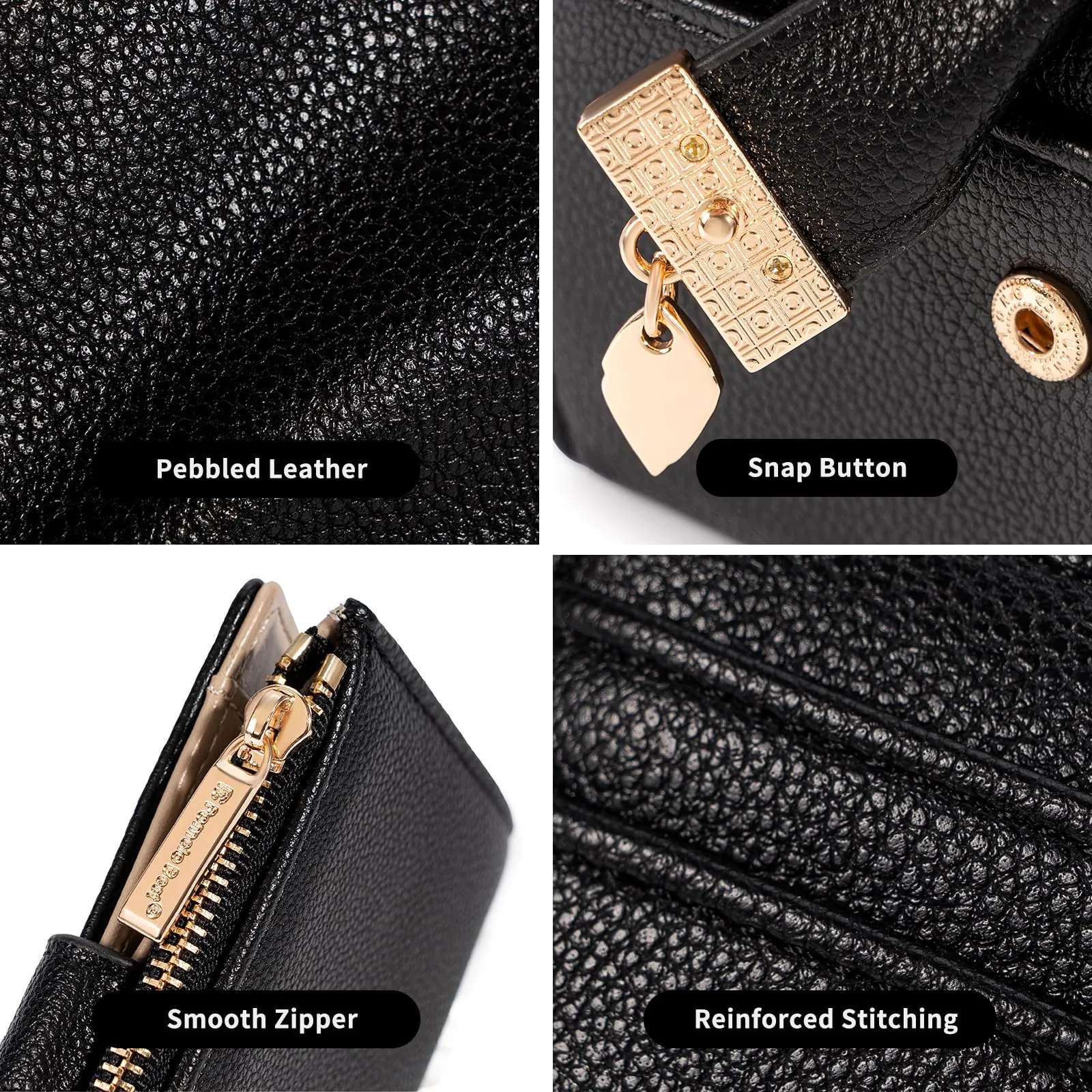 Pomelo Best Piccolo Portafoglio Donna Compatto con Zip e Scomparti per Carte - immagine 3