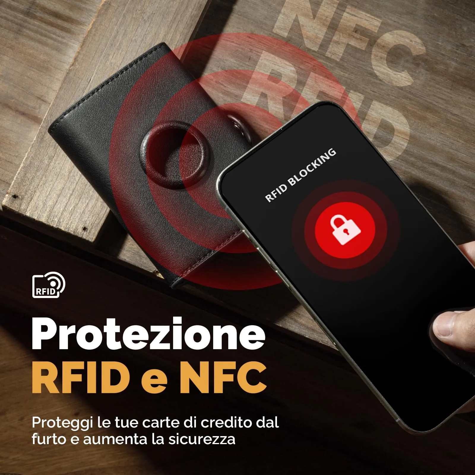 Manmaxim Portafoglio Uomo AirTag, Portacarte Slim Pop-Up RFID, Capacità 9-12 Carte e Portamonete, Nero - immagine 4