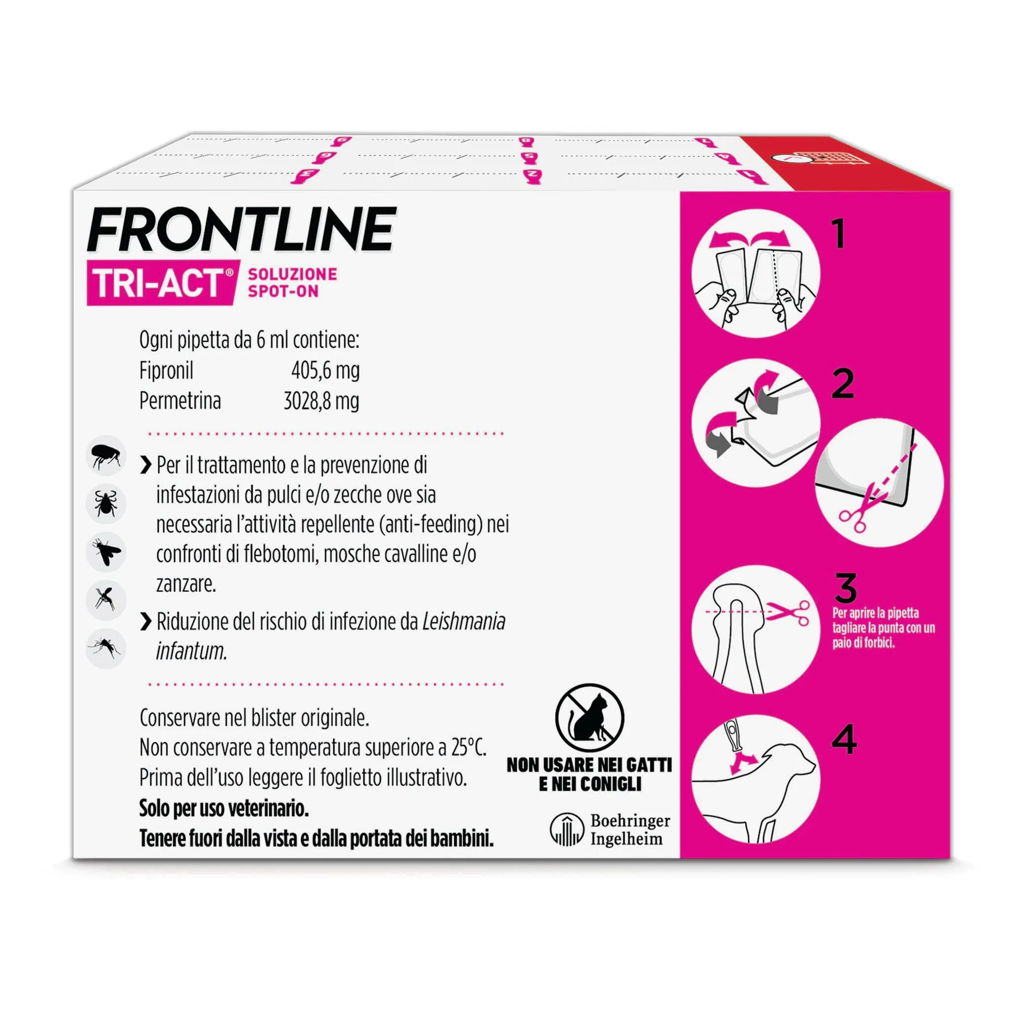 Frontline Triact per Cani XL (40-60 kg), 9 Pipette - immagine 2