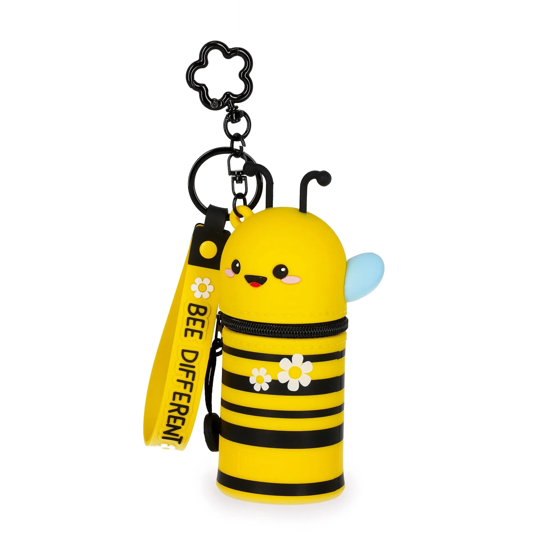 Legami Portamonete con Portachiavi Mini Kawaii Bee in Silicone, 5 x 12 x 5 cm - immagine 3