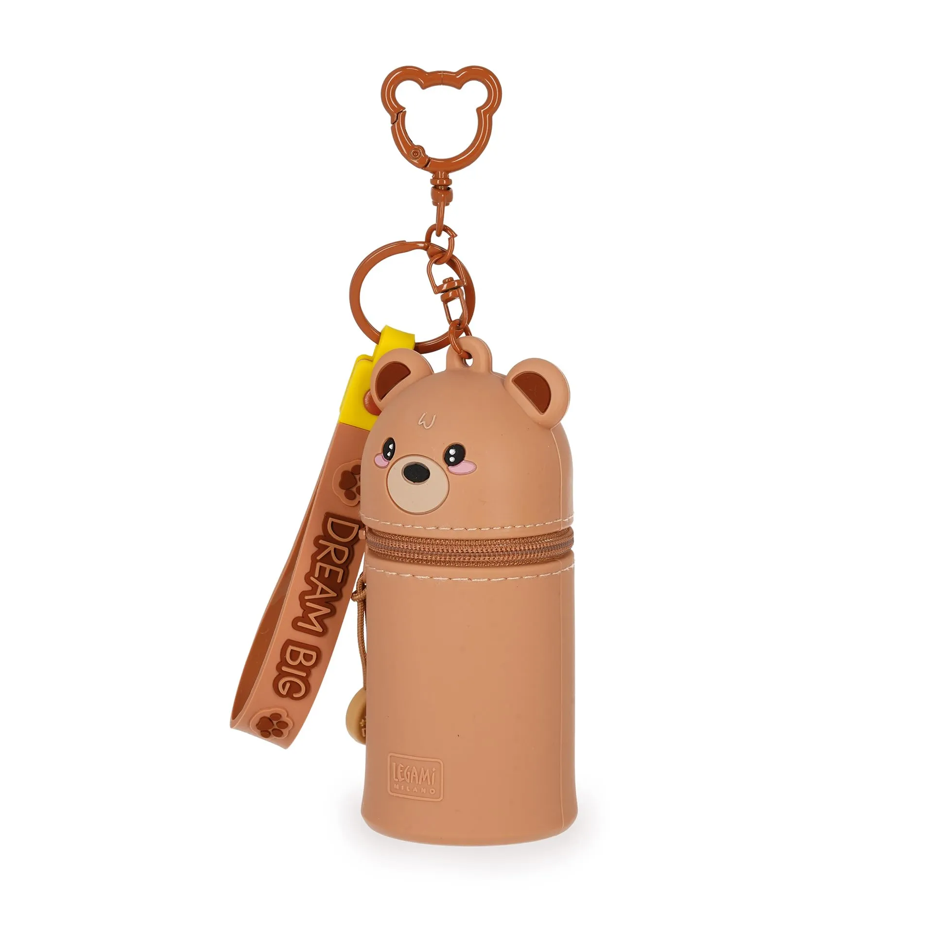 Legami Portamonete con Portachiavi Mini Kawaii Teddy Bear in Silicone, 5 x 12 x 5 cm - immagine 3