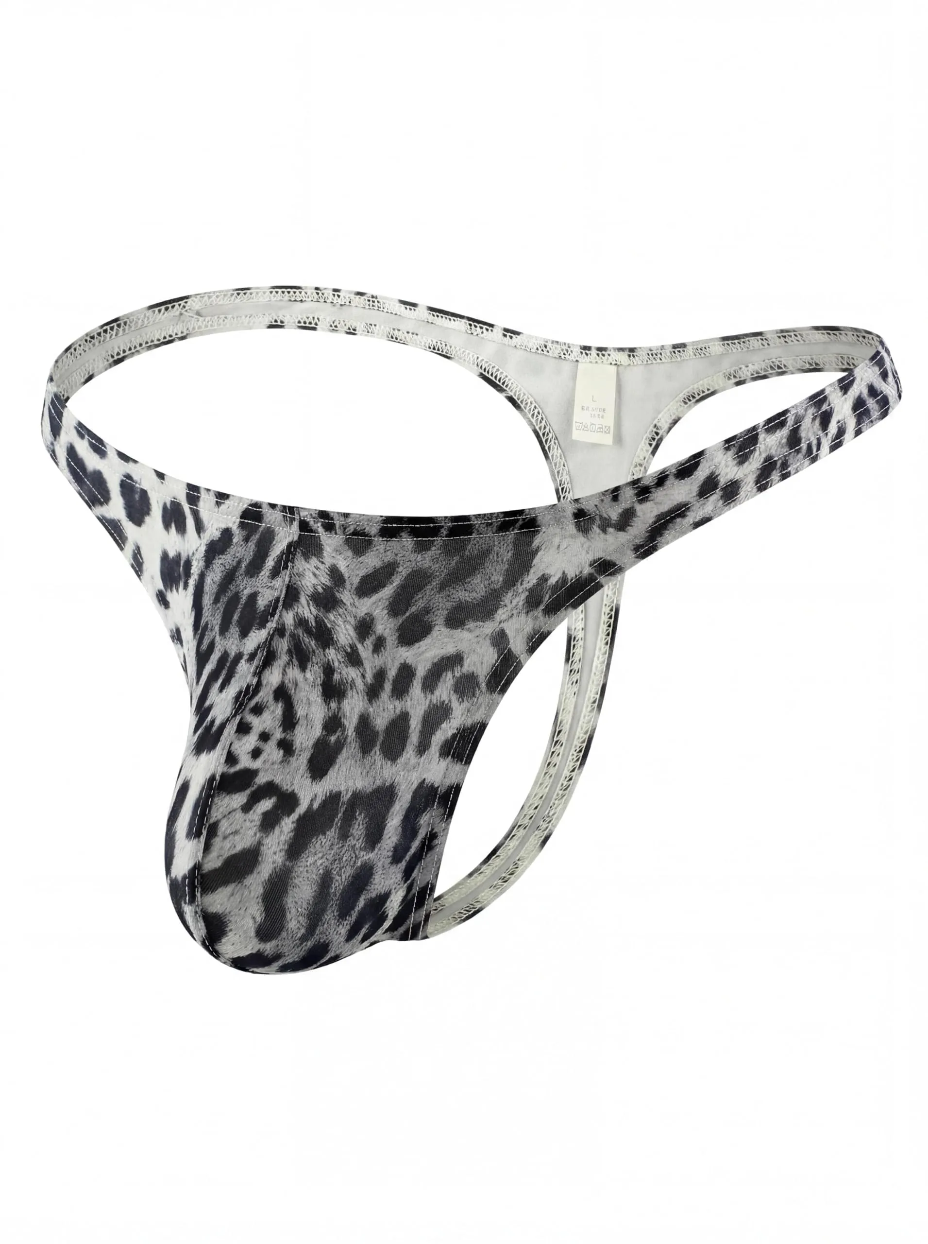 Eagerlove Perizoma Uomo Leopardato Bianco, M - immagine 6