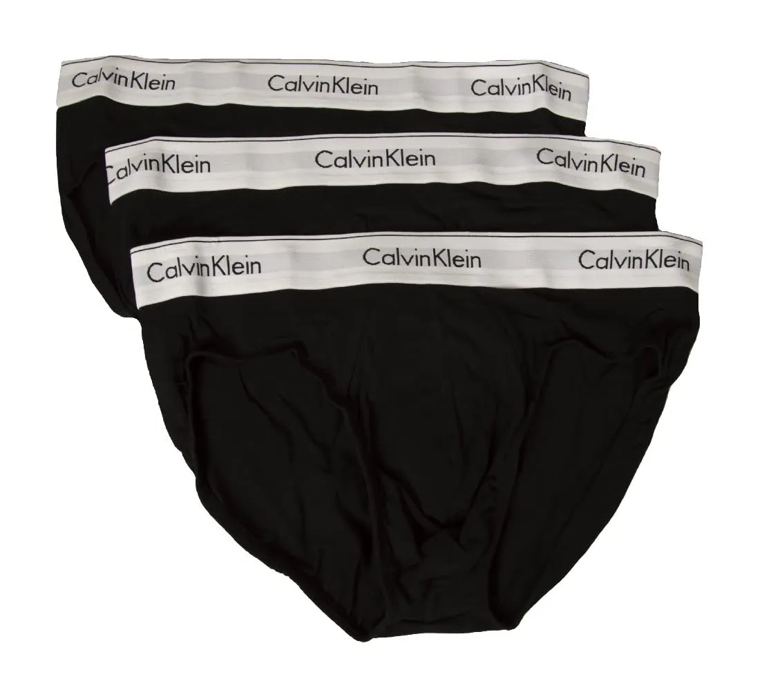 Calvin Klein NB2379A Hip Brief 3-Pack, Black, XL - immagine 1