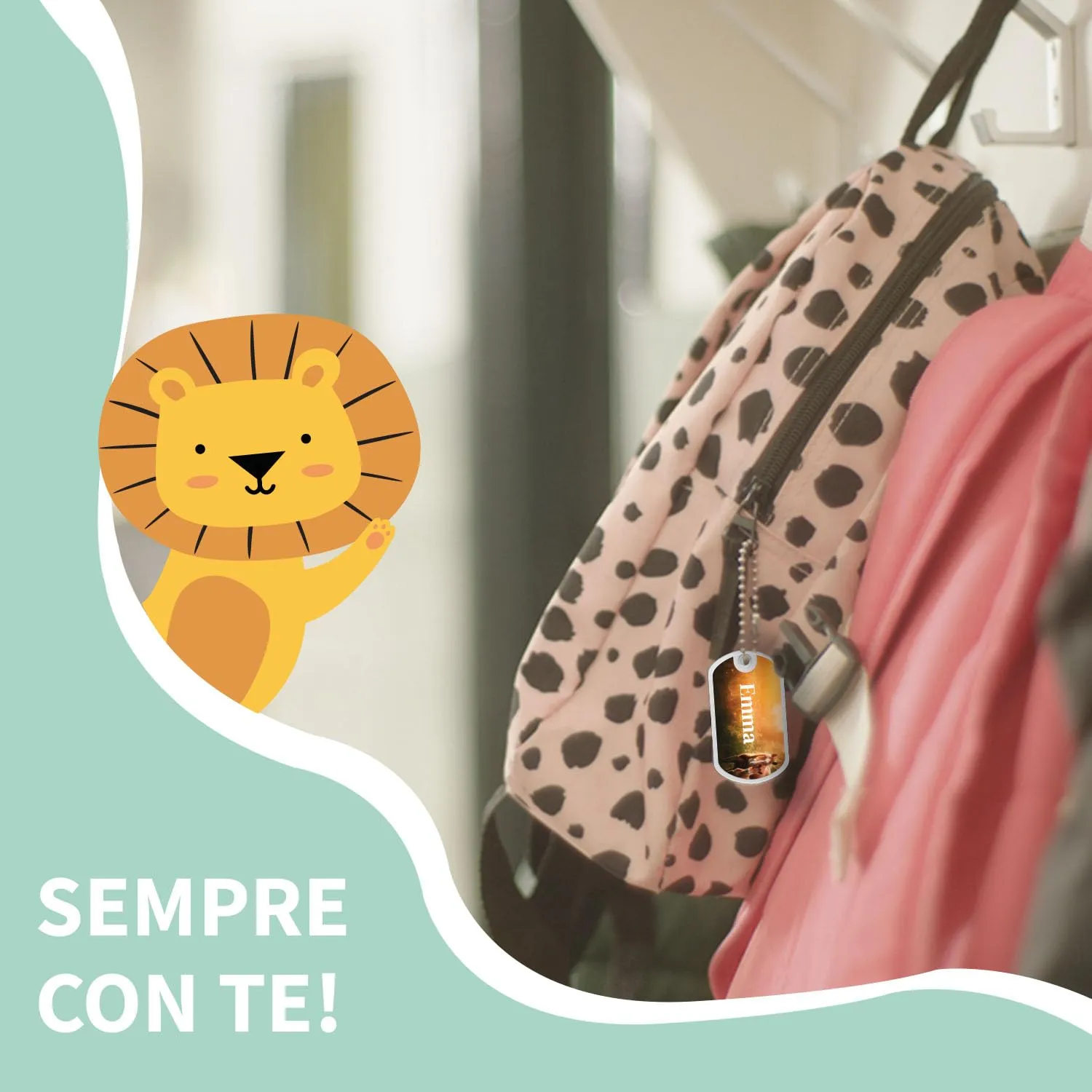 Stellasticker Targhetta personalizzata per zaino, borse e valigie - Design Realistico - immagine 6