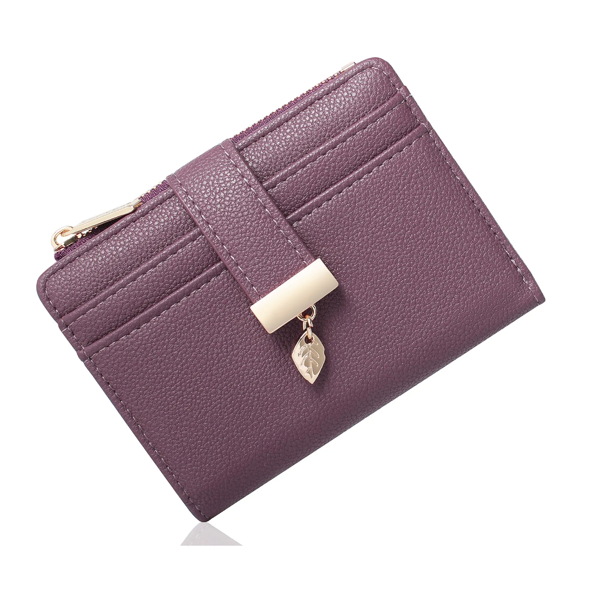 Pomelo Best Piccolo Portafoglio Donna con Zip e Scomparti per Carte (Viola) - immagine 1