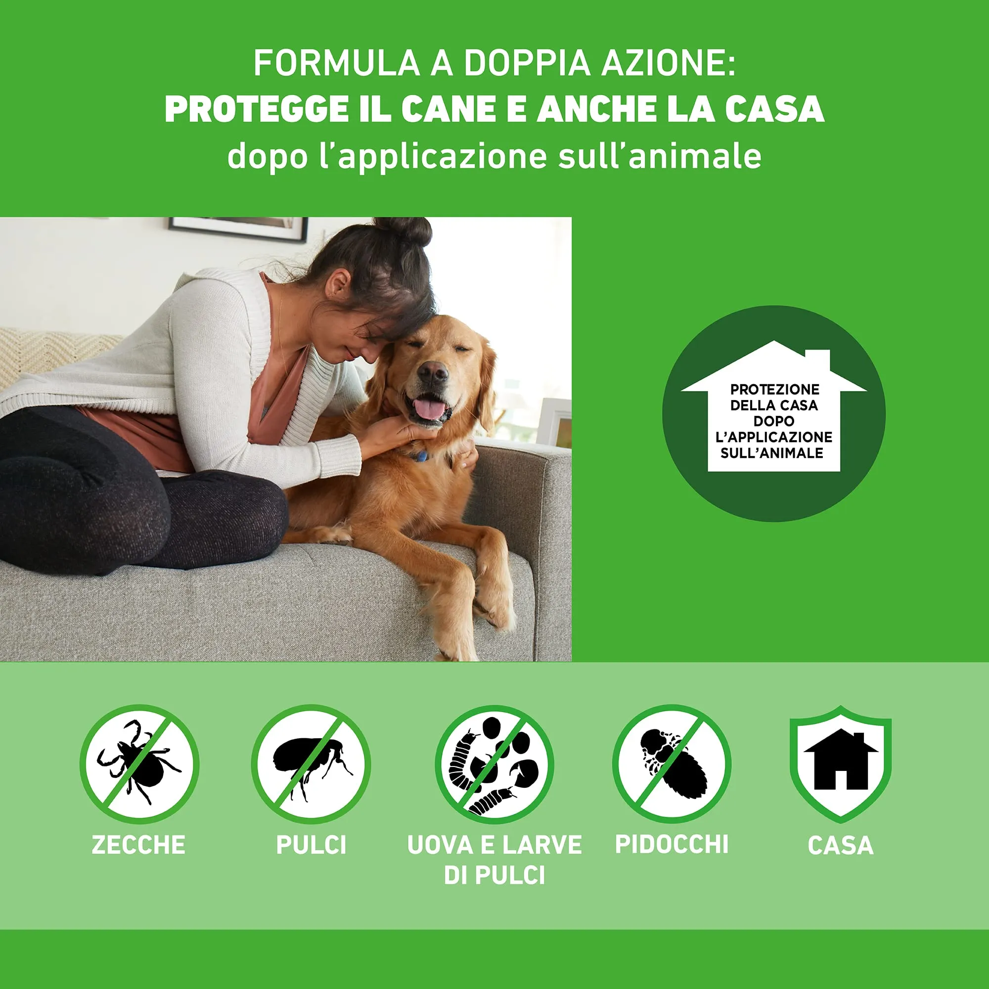 Frontline Combo, 3+3 Pipette, Taglia XL (> 40 kg) - immagine 3