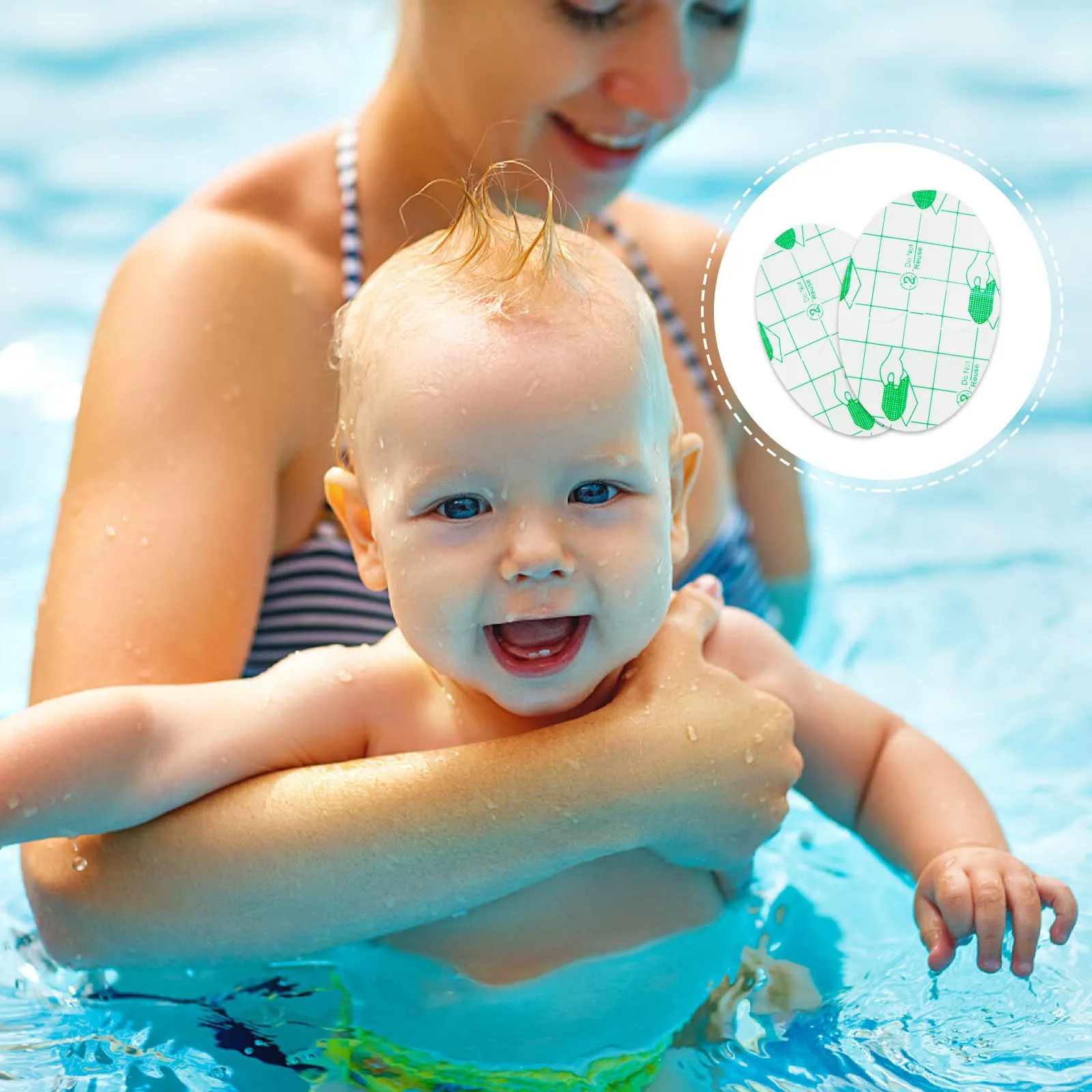 Leikedun Adesivi Impermeabili per Orecchie, 60 Pezzi per Bambini e Adulti, Copriorecchie Trasparenti Monouso per Doccia e Nuoto - immagine 6