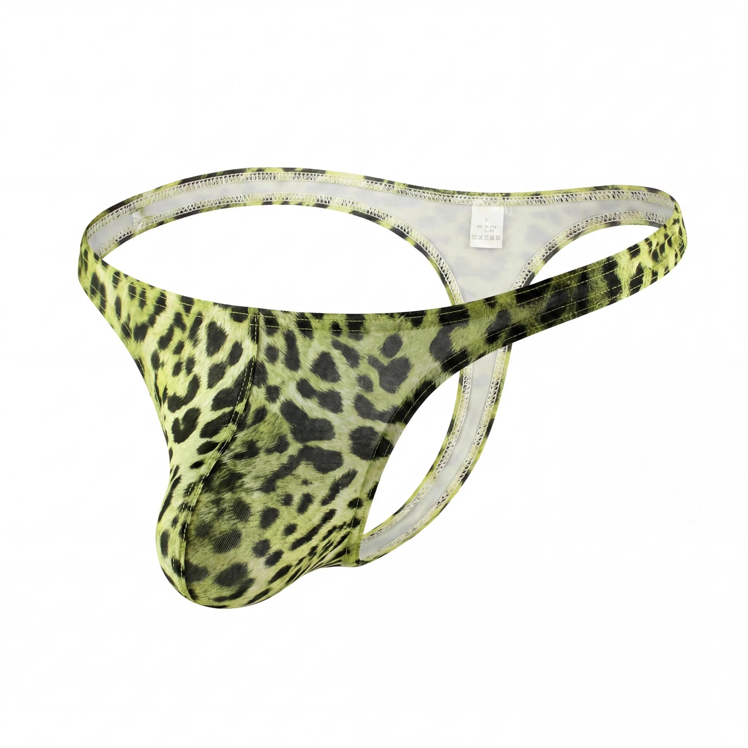 Eagerlove Perizoma Uomo Leopardato Verde Fluo XL - immagine 6