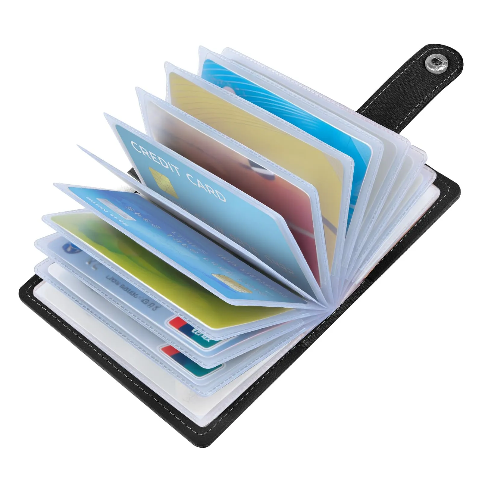 OSDUE Porta Carte di Credito in Pelle PU, Protezione RFID, 26 Scomparti - immagine 9