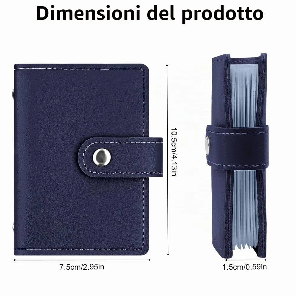 OSDUE Porta Carte di Credito in Pelle PU, Protezione RFID, 26 Scomparti - immagine 2