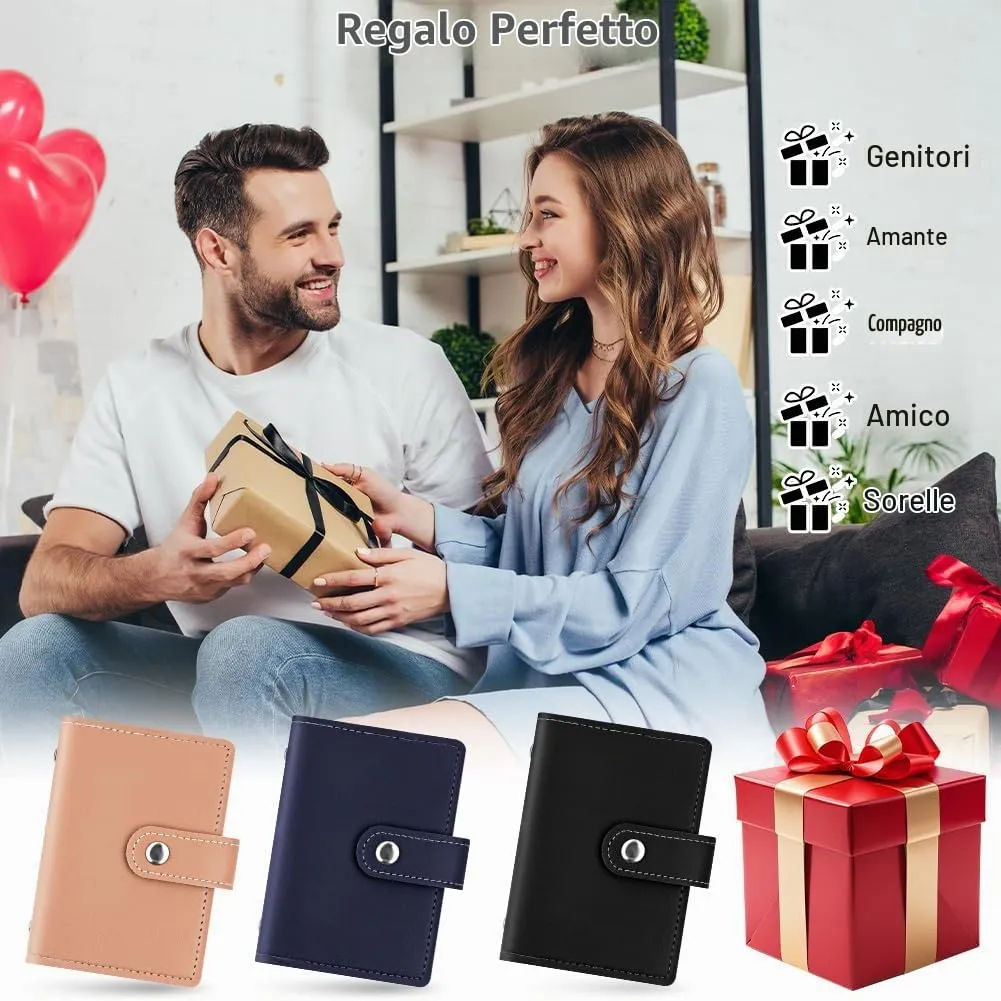 OSDUE Porta Carte di Credito in Pelle PU, Protezione RFID, 26 Scomparti - immagine 7