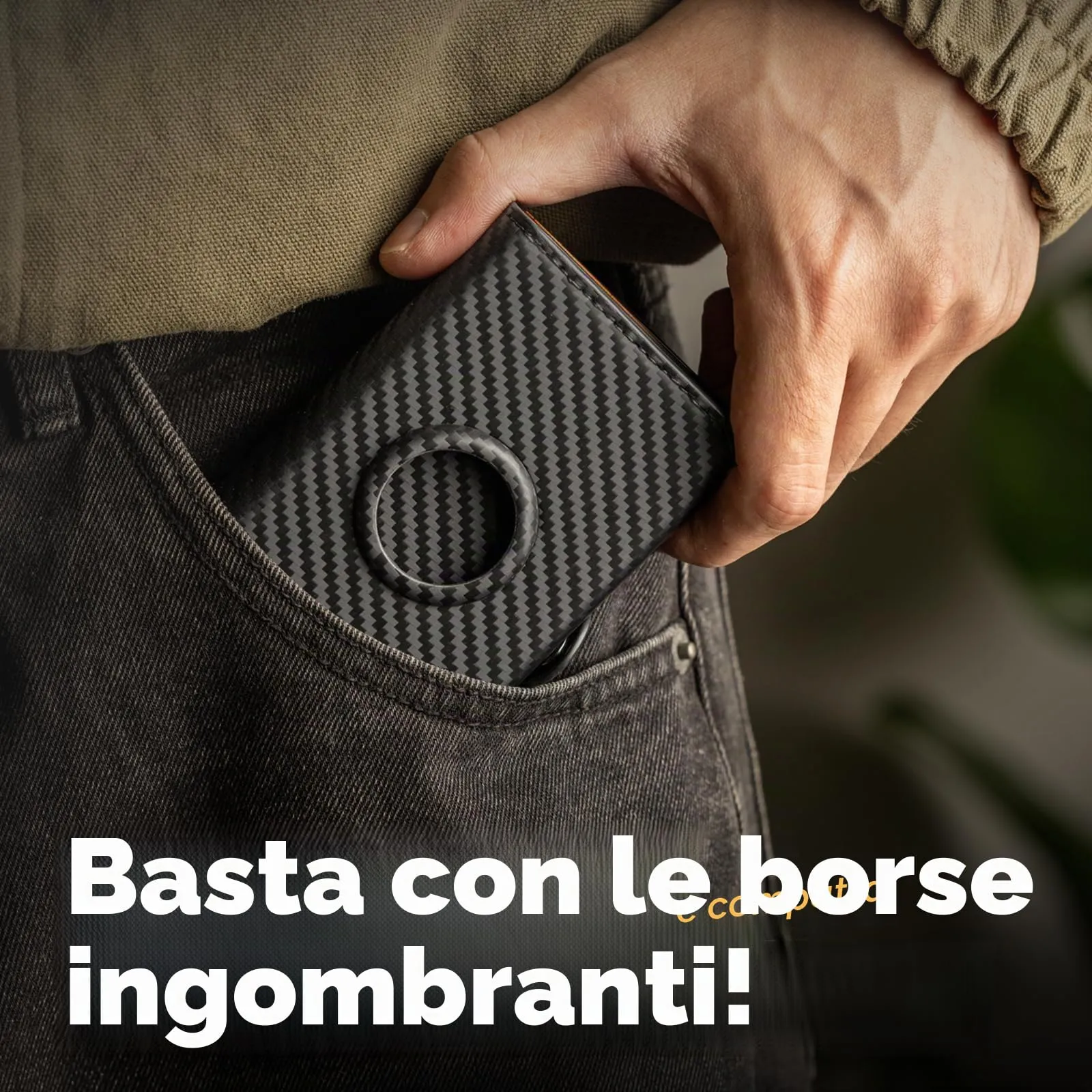 Manmaxim Portafoglio Uomo AirTag RFID Slim, Portafoglio Pop-up per 12 Carte con Scomparto Monete e 2 Finestre - immagine 8