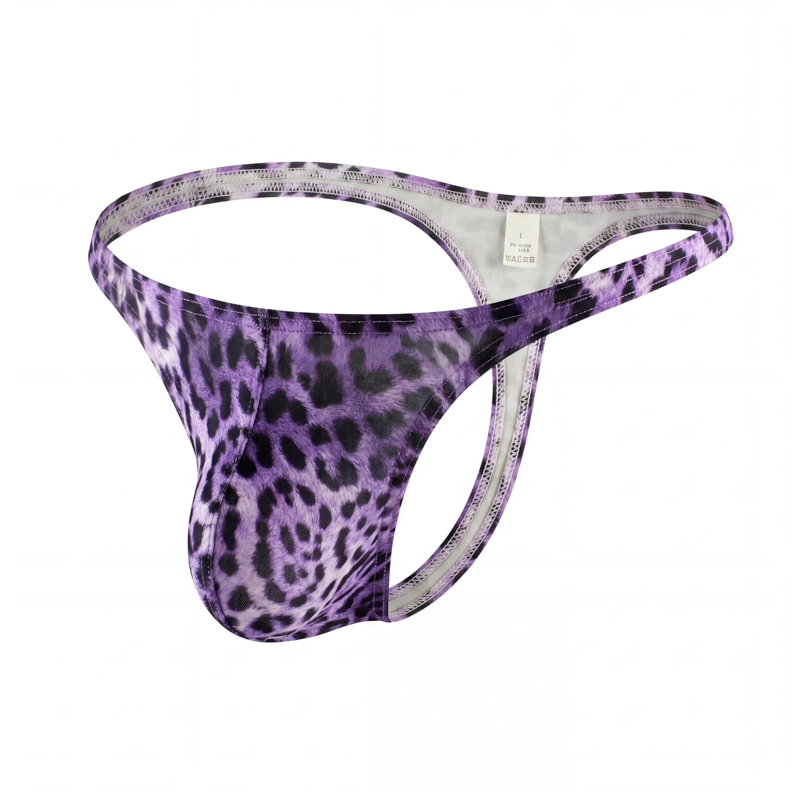 Eagerlove Perizoma Uomo Leopardato Viola L - immagine 7