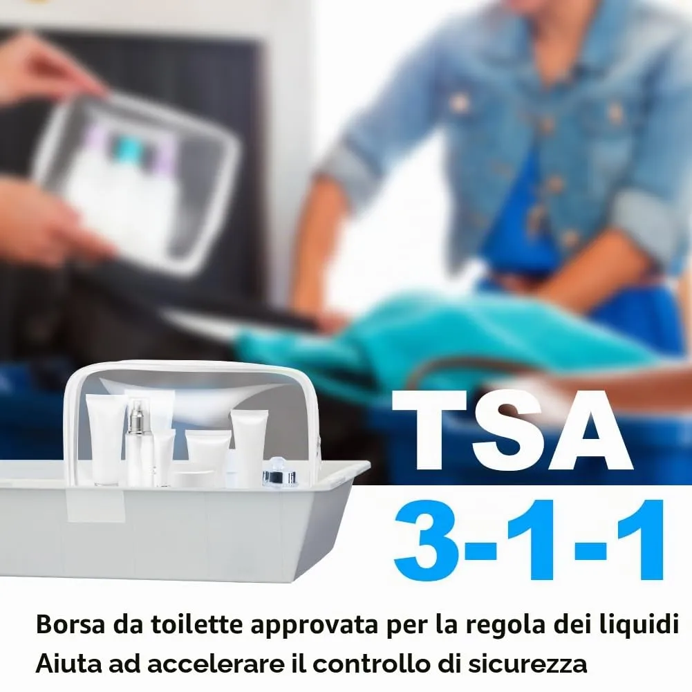 OSDUE Borse da Valigia Trasparenti, Set da 2 Pezzi - immagine 4