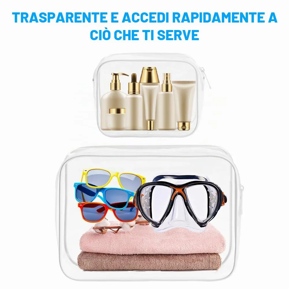 OSDUE Borse da Valigia Trasparenti, Set da 2 Pezzi - immagine 5