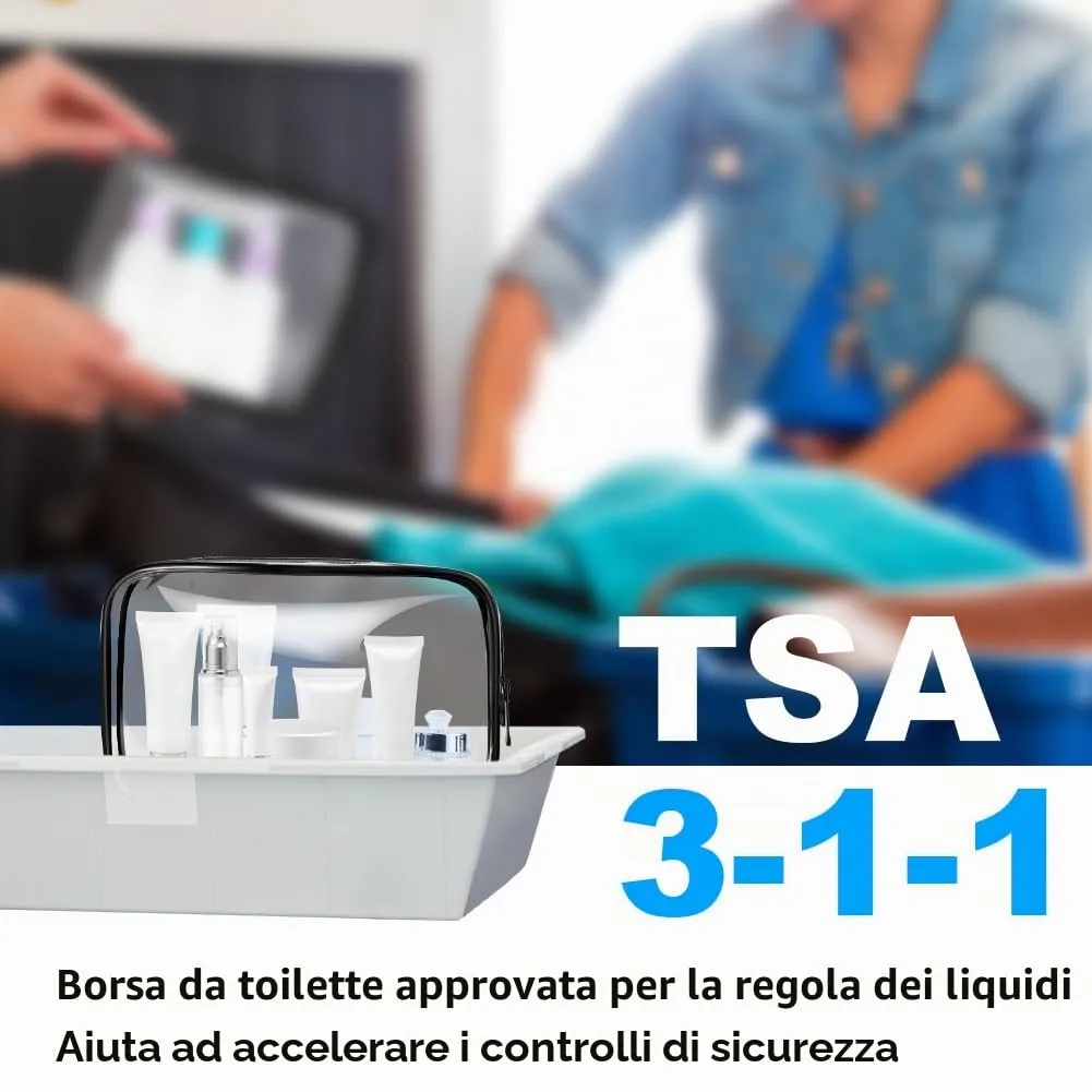 OSDUE Borse da Valigia Trasparenti, Set da 4 Pezzi - immagine 4