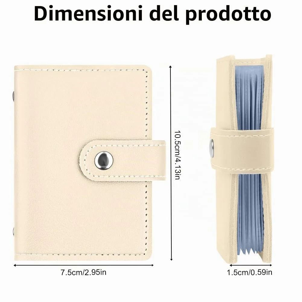 OSDUE Porta Carte di Credito in Pelle PU con Protezione RFID, 26 Scomparti - immagine 2