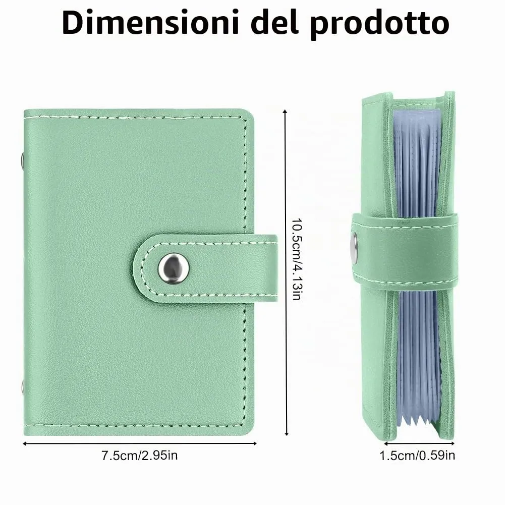 OSDUE Porta Carte di Credito in Pelle PU con Protezione RFID, 26 Scomparti - immagine 2