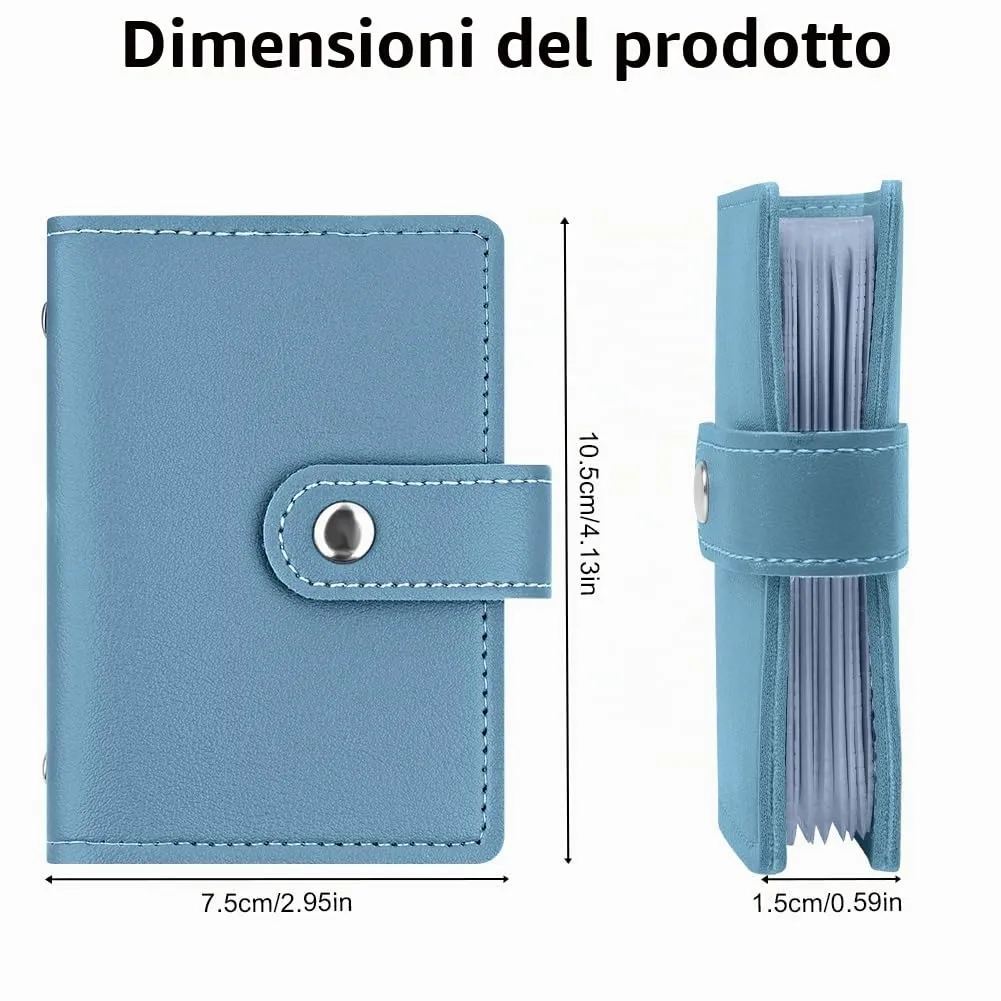 OSDUE Porta Carte di Credito in Pelle PU con Protezione RFID, 26 Scomparti - immagine 2