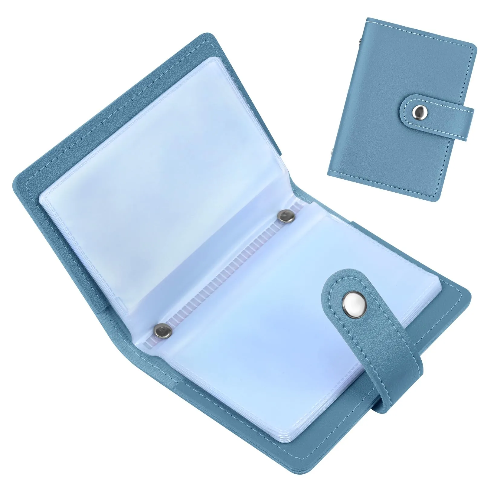 OSDUE Porta Carte di Credito in Pelle PU con Protezione RFID, 26 Scomparti - immagine 9