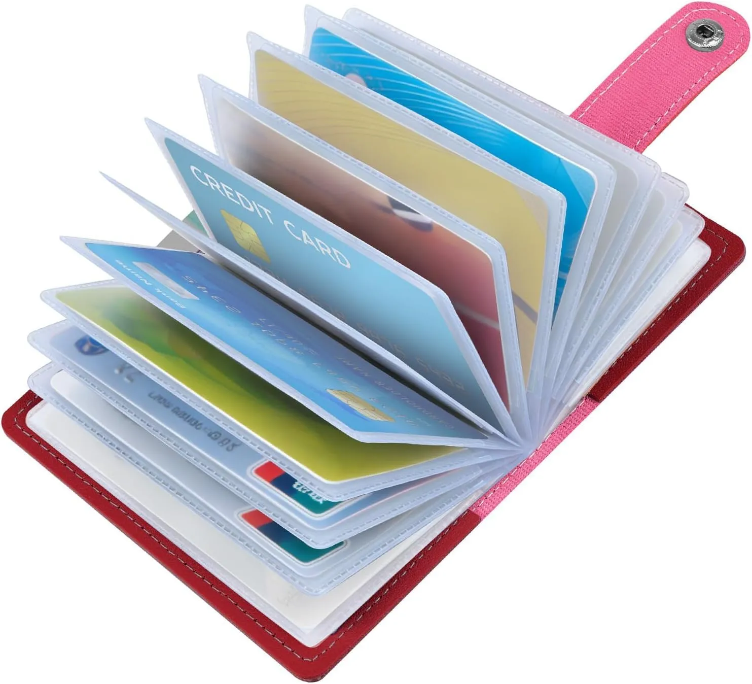 OSDUE Porta Carte di Credito in Pelle PU con Protezione RFID, 26 Scomparti - immagine 8