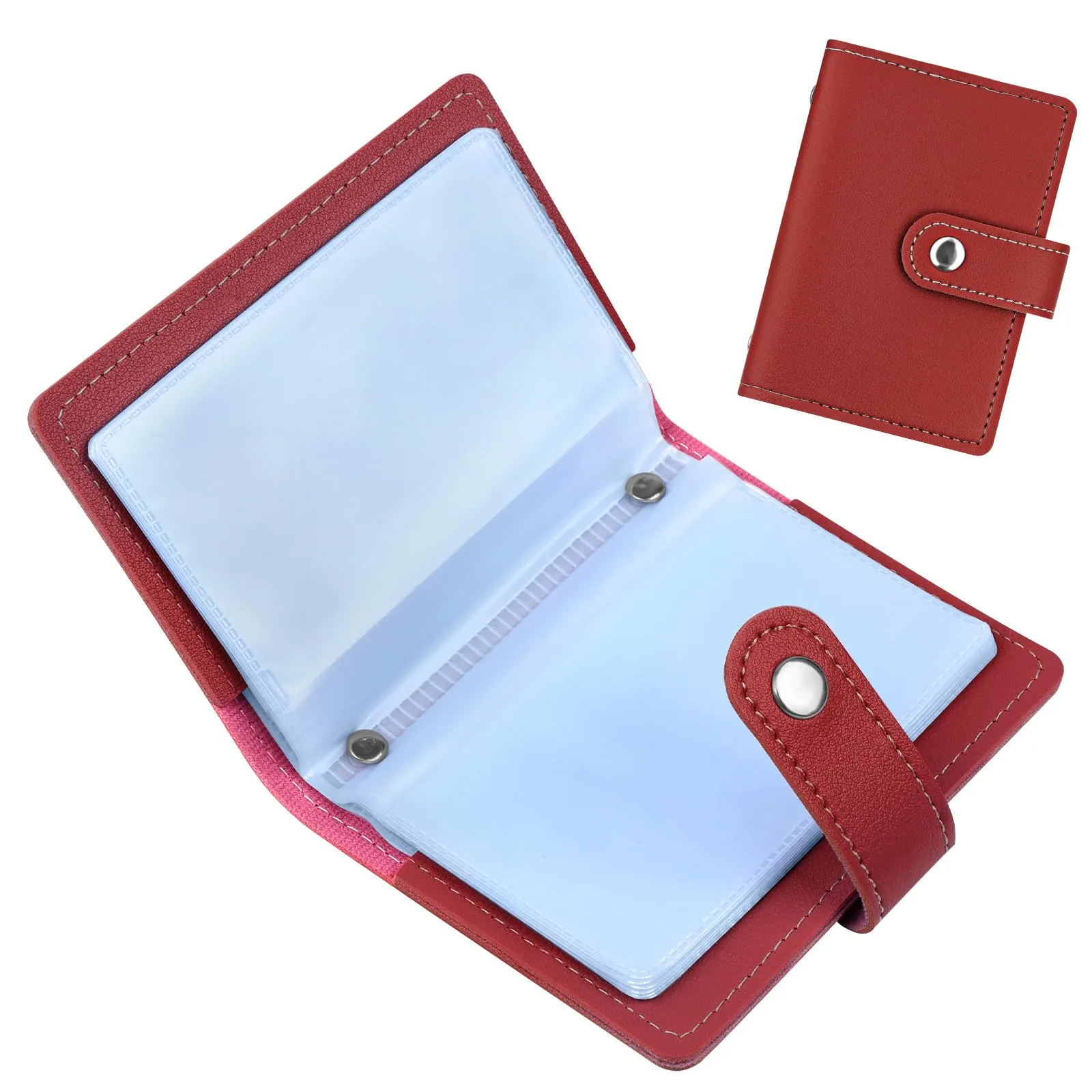 OSDUE Porta Carte di Credito in Pelle PU con Protezione RFID, 26 Scomparti - immagine 9