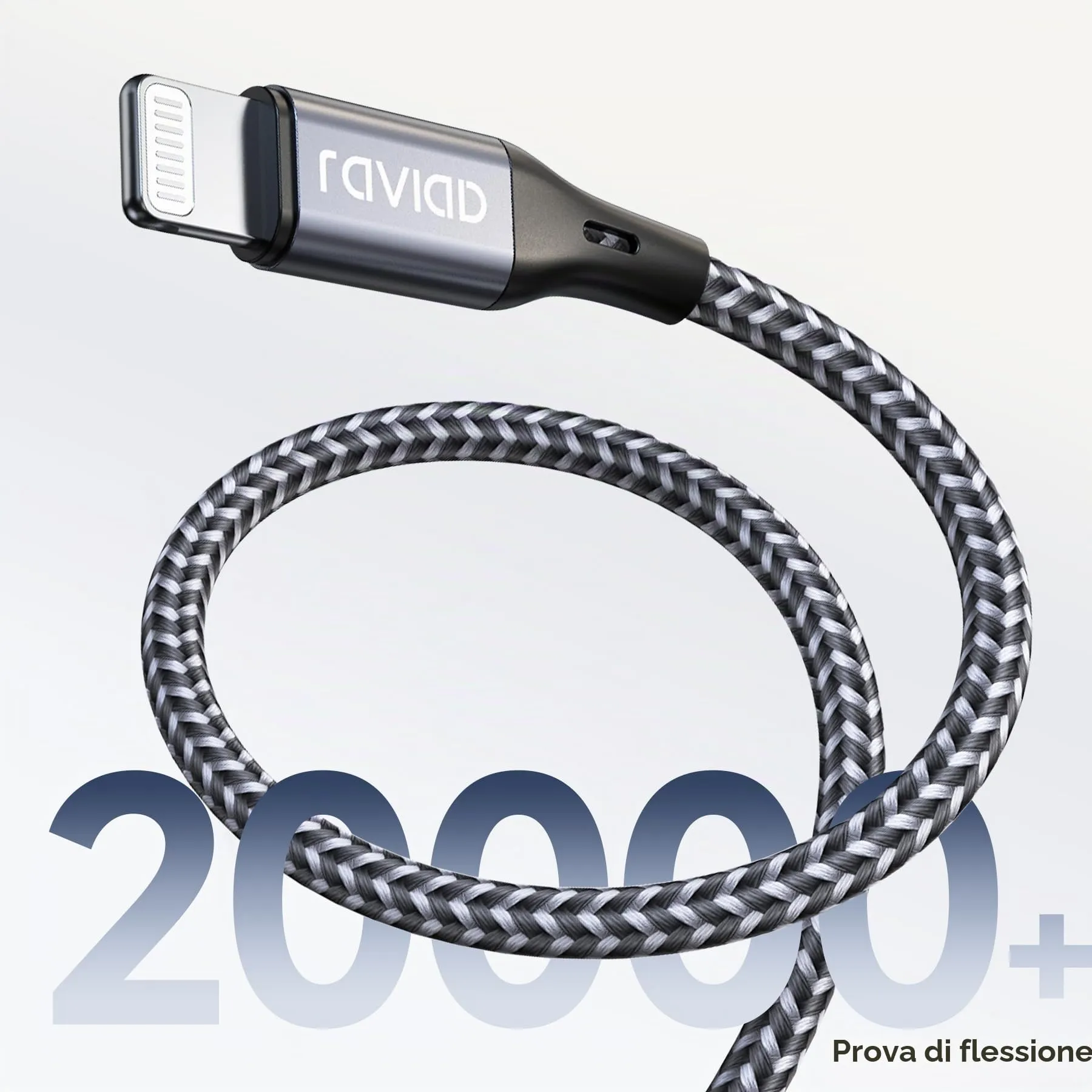 RAVIAD Cavo iPhone 1.2M Certificato MFi Carica Rapida - immagine 5