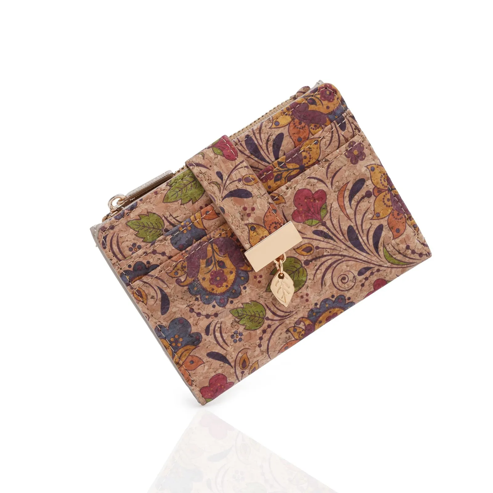 Pomelo Best Piccolo Portafoglio Donna con Zip, Scomparti per Carte e Finestra Porta Documenti (Splendore Fiorito) - immagine 1