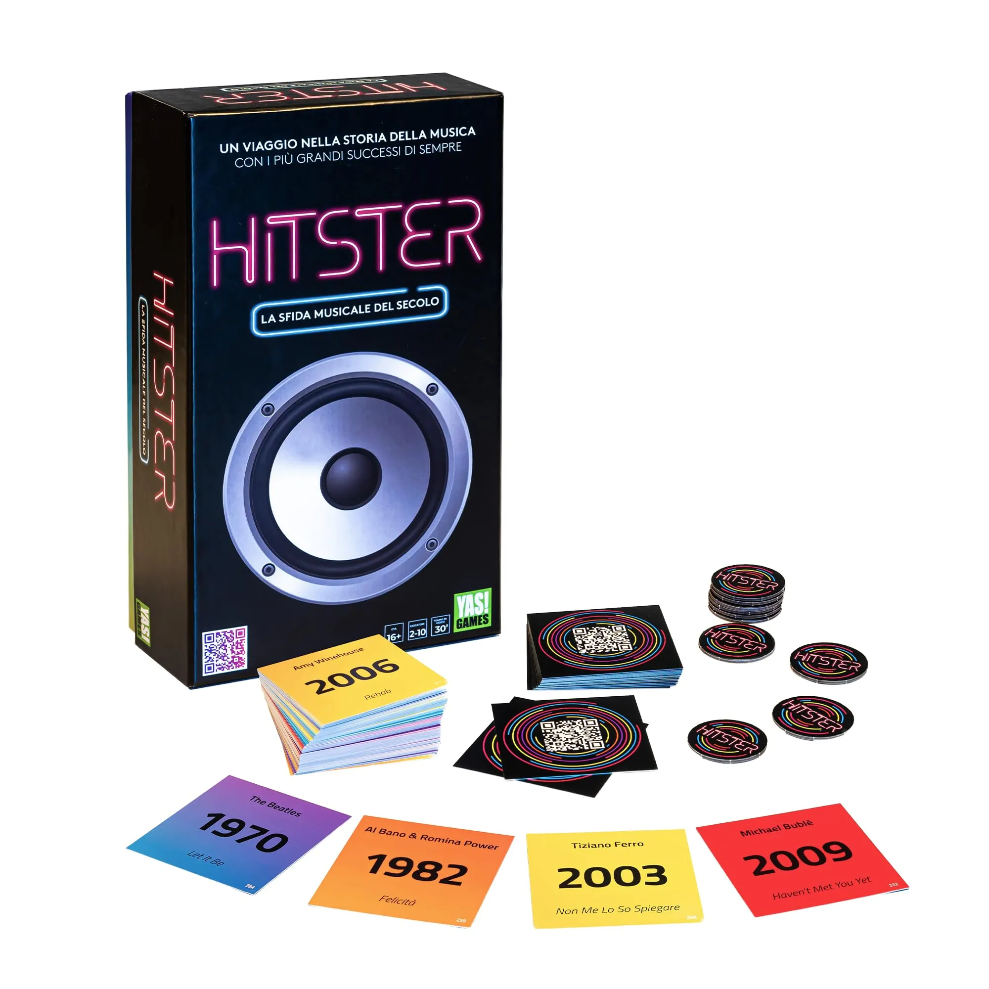 Rocco Giocattoli Yas Games Hitster Core - Gioco Musicale (2-10 Giocatori, 16+) - immagine 2