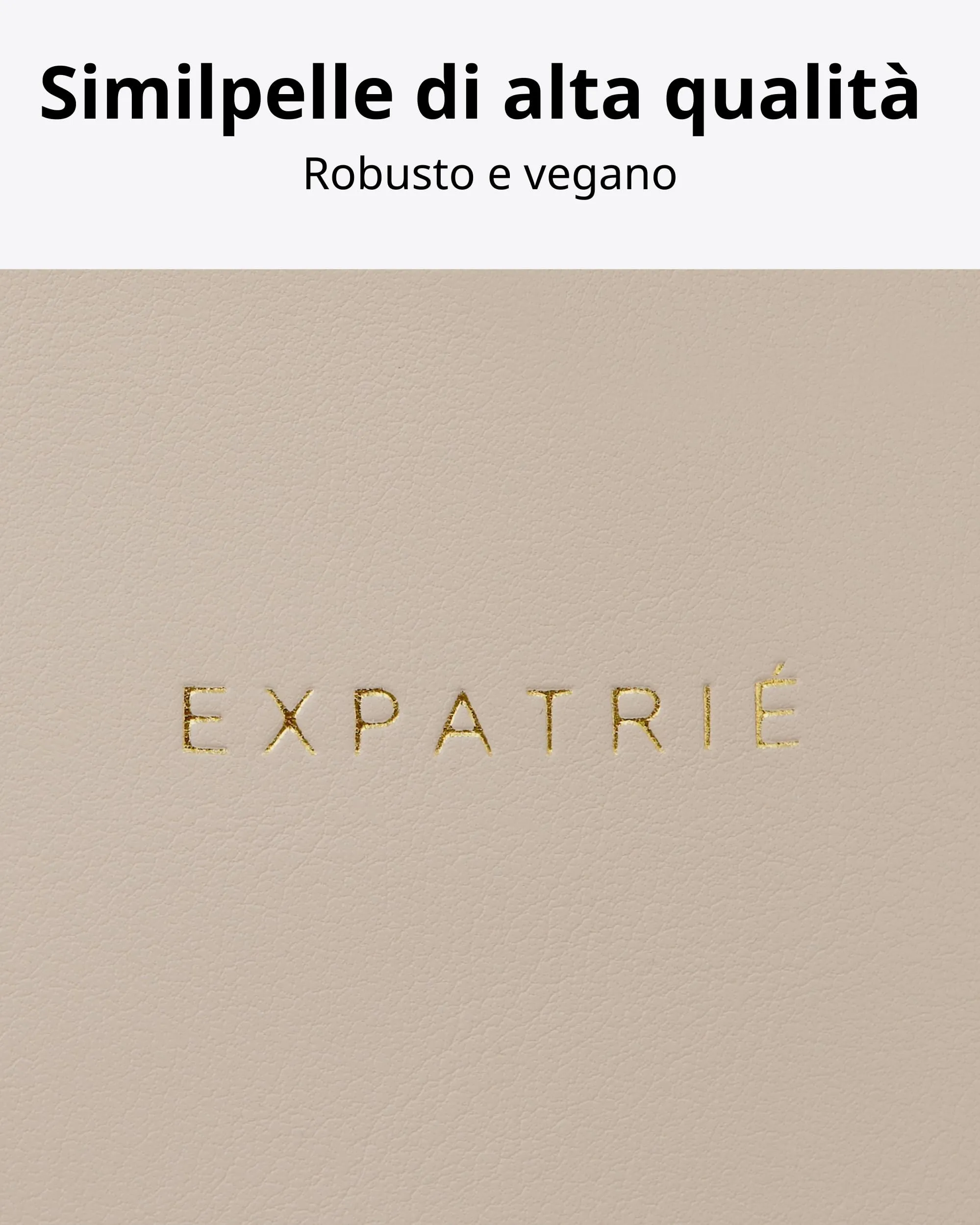 Expatrié Alice Small Marsupio Donna Beige in Pelle Vegana - immagine 7