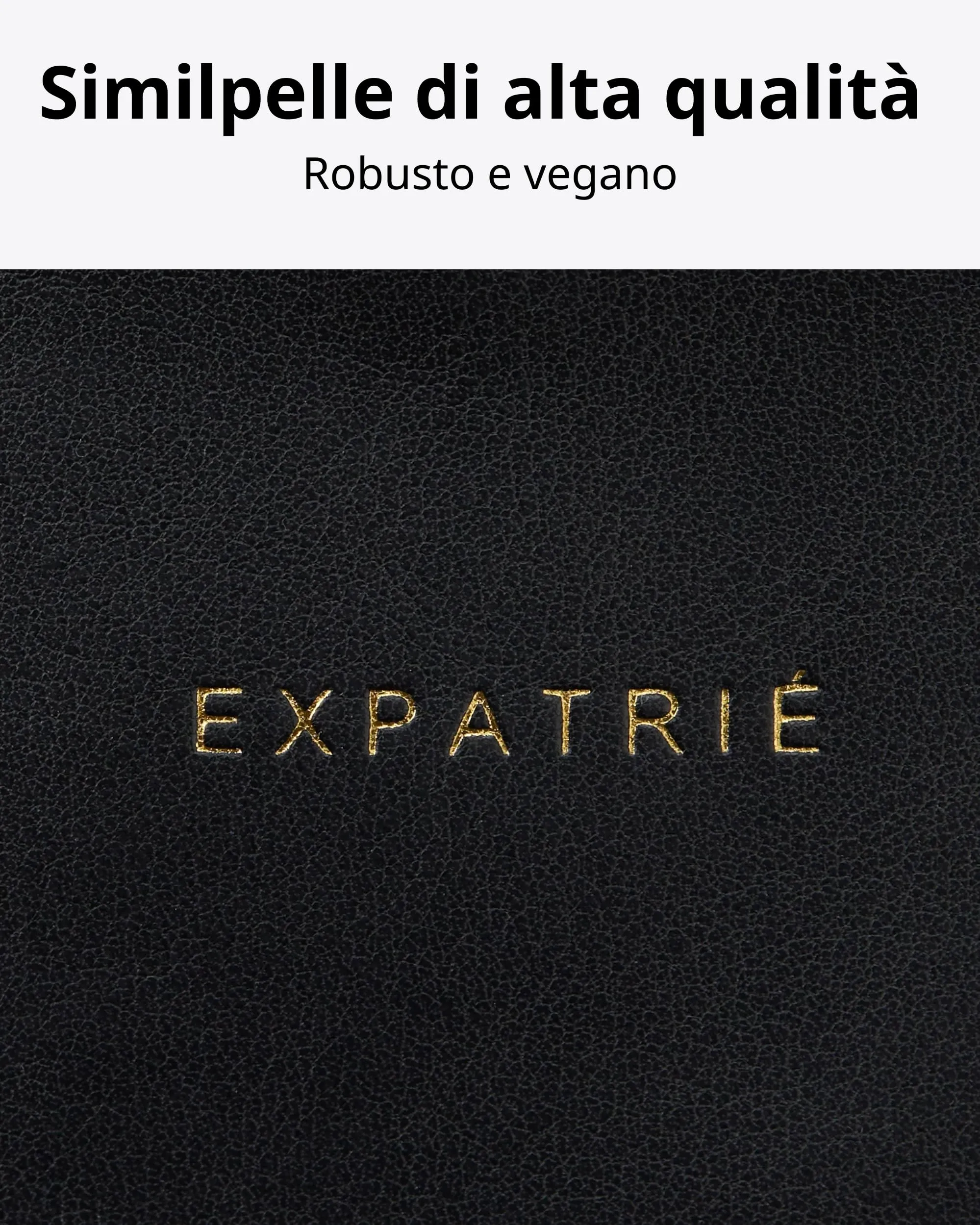 Expatrié Alice Small Marsupio Donna Nero in Pelle Vegana - immagine 8