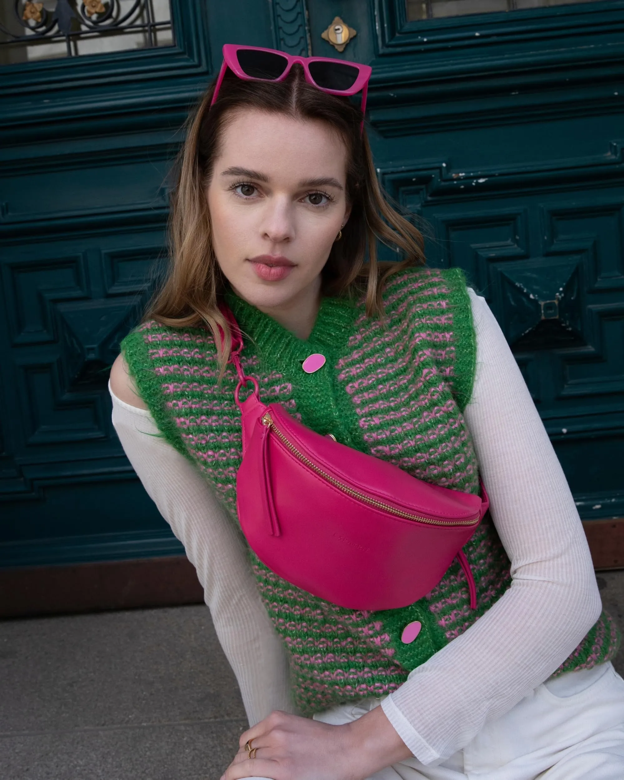 Expatrié Alice Small Marsupio Donna Pink in Pelle Vegana - immagine 6