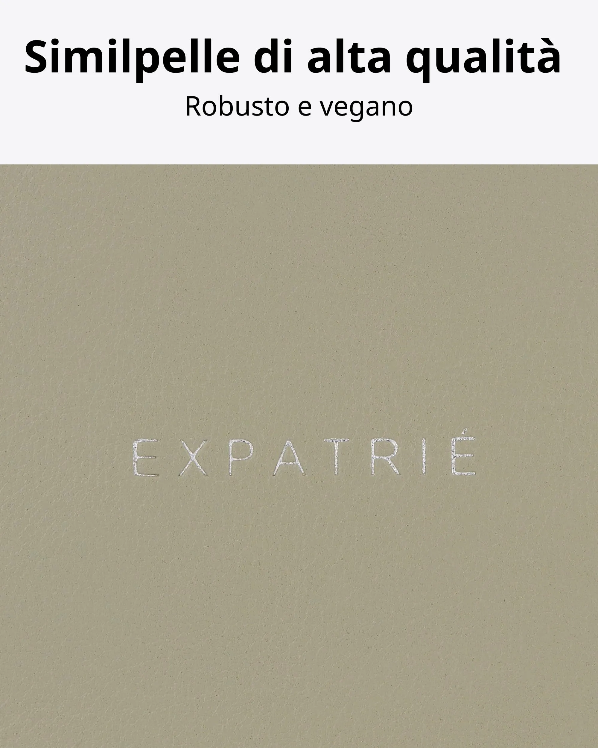 Expatrié Alice Small Marsupio Donna in Pelle Vegana, Verde - immagine 8