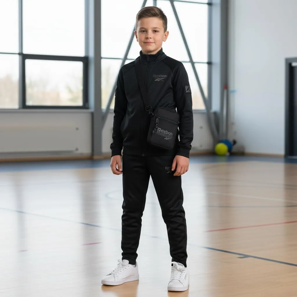 Reebok Joumma Astuccio Triplo in Poliestere, Nero, Taglia Unica - immagine 2