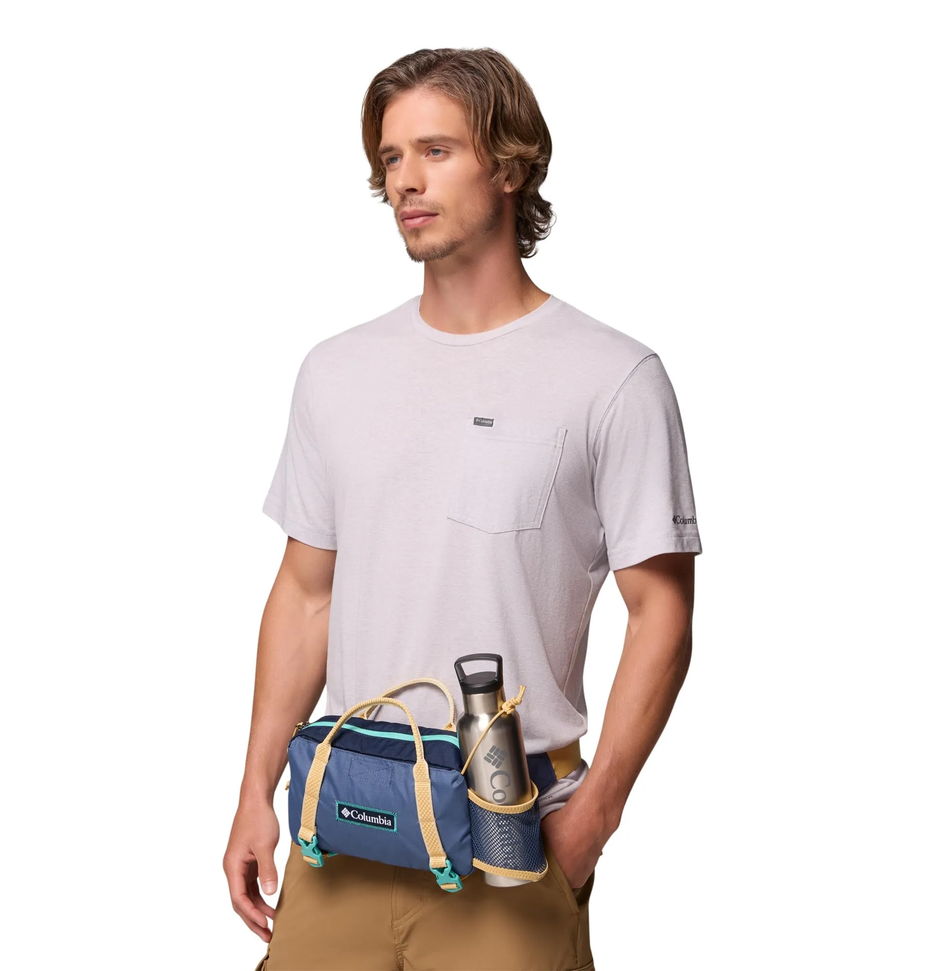 Columbia Echo Mountain Unisex Waist Pack - Dark Mountain/Coll Navy/Sand Dune, Taglia Unica - immagine 3