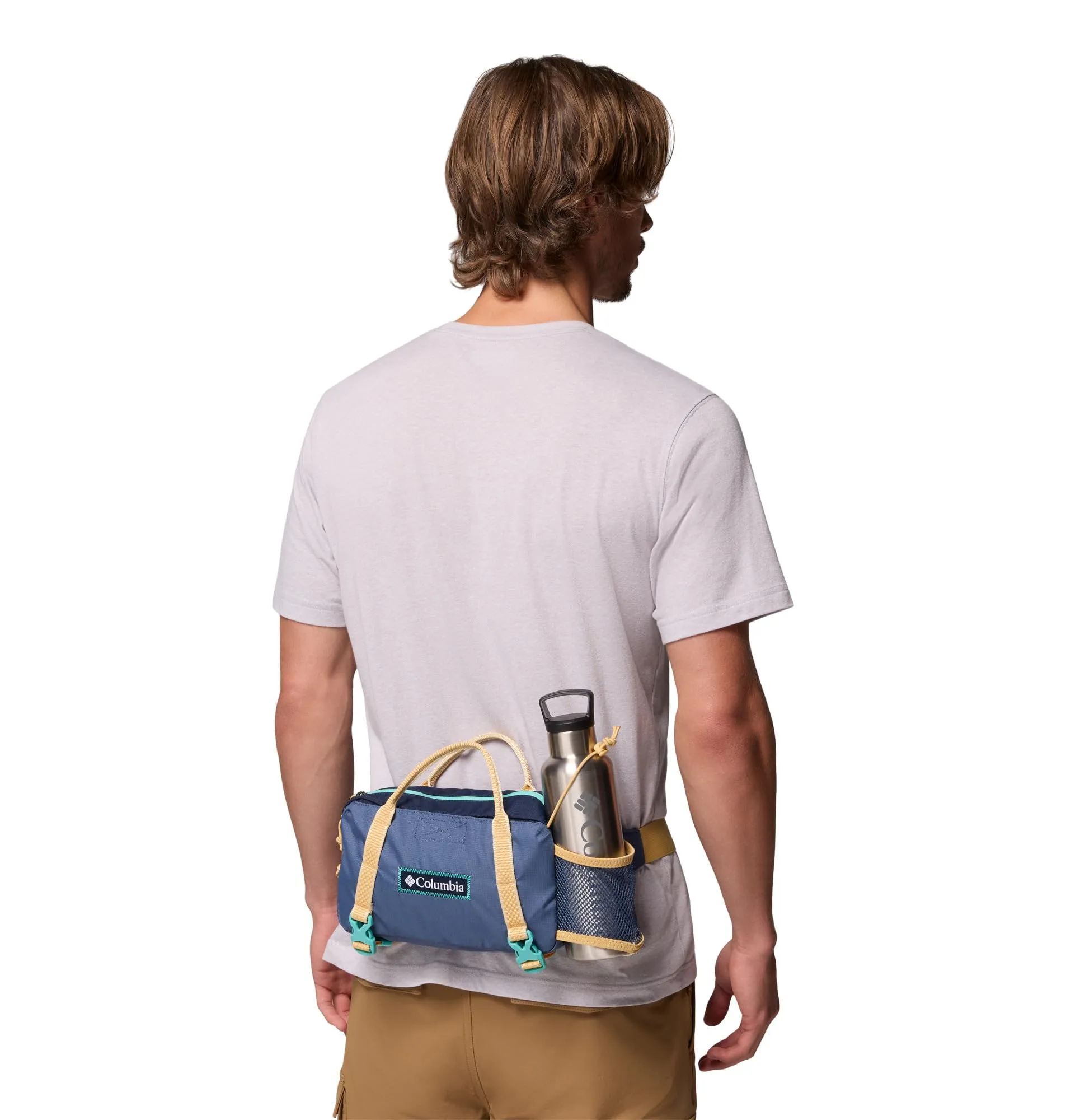 Columbia Echo Mountain Unisex Waist Pack - Dark Mountain/Coll Navy/Sand Dune, Taglia Unica - immagine 6