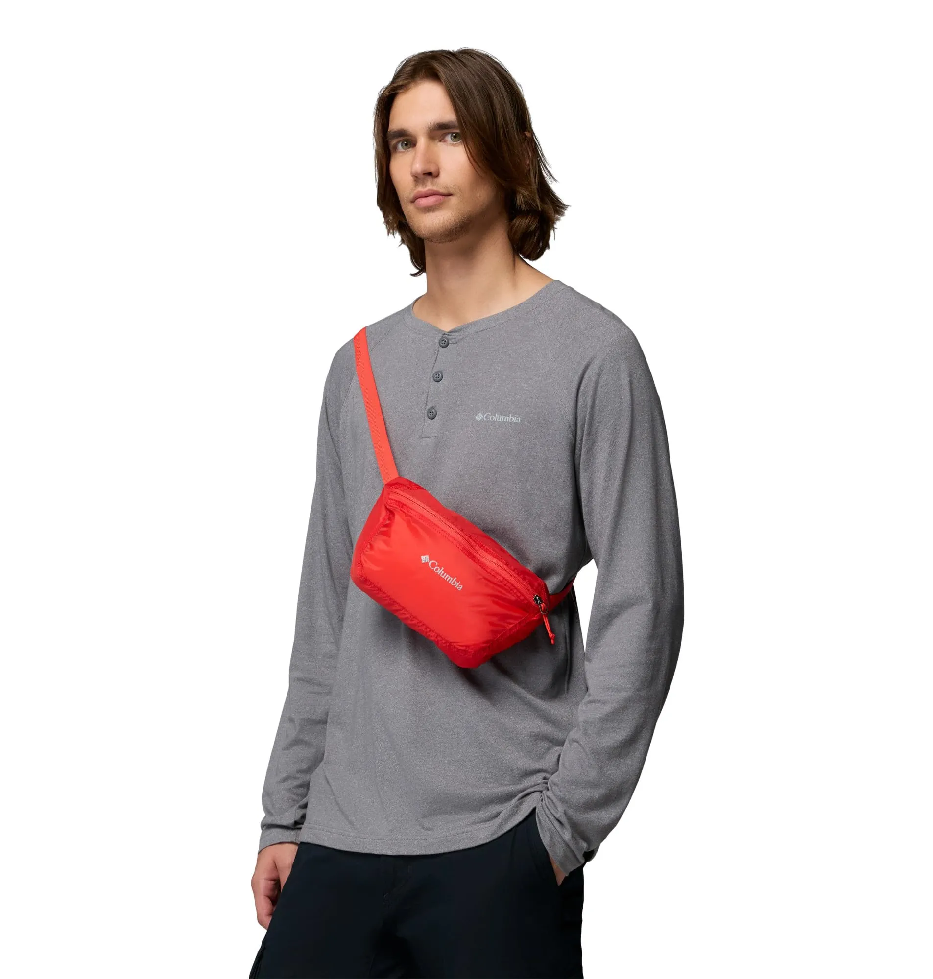 Columbia Marsupio Unisex Ripiegabile, Rosso Papavero, Taglia Unica - immagine 3
