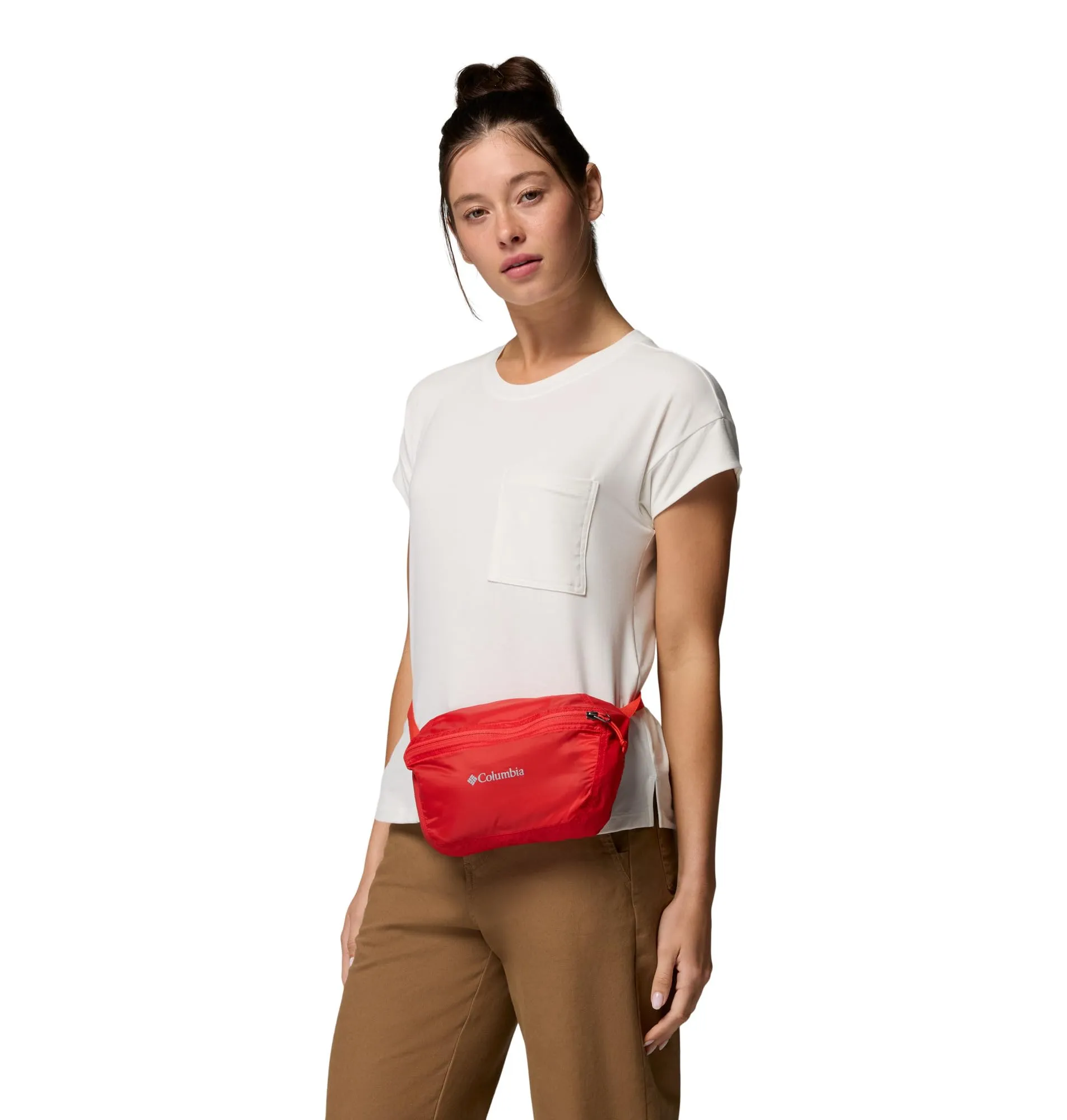 Columbia Marsupio Unisex Ripiegabile, Rosso Papavero, Taglia Unica - immagine 6