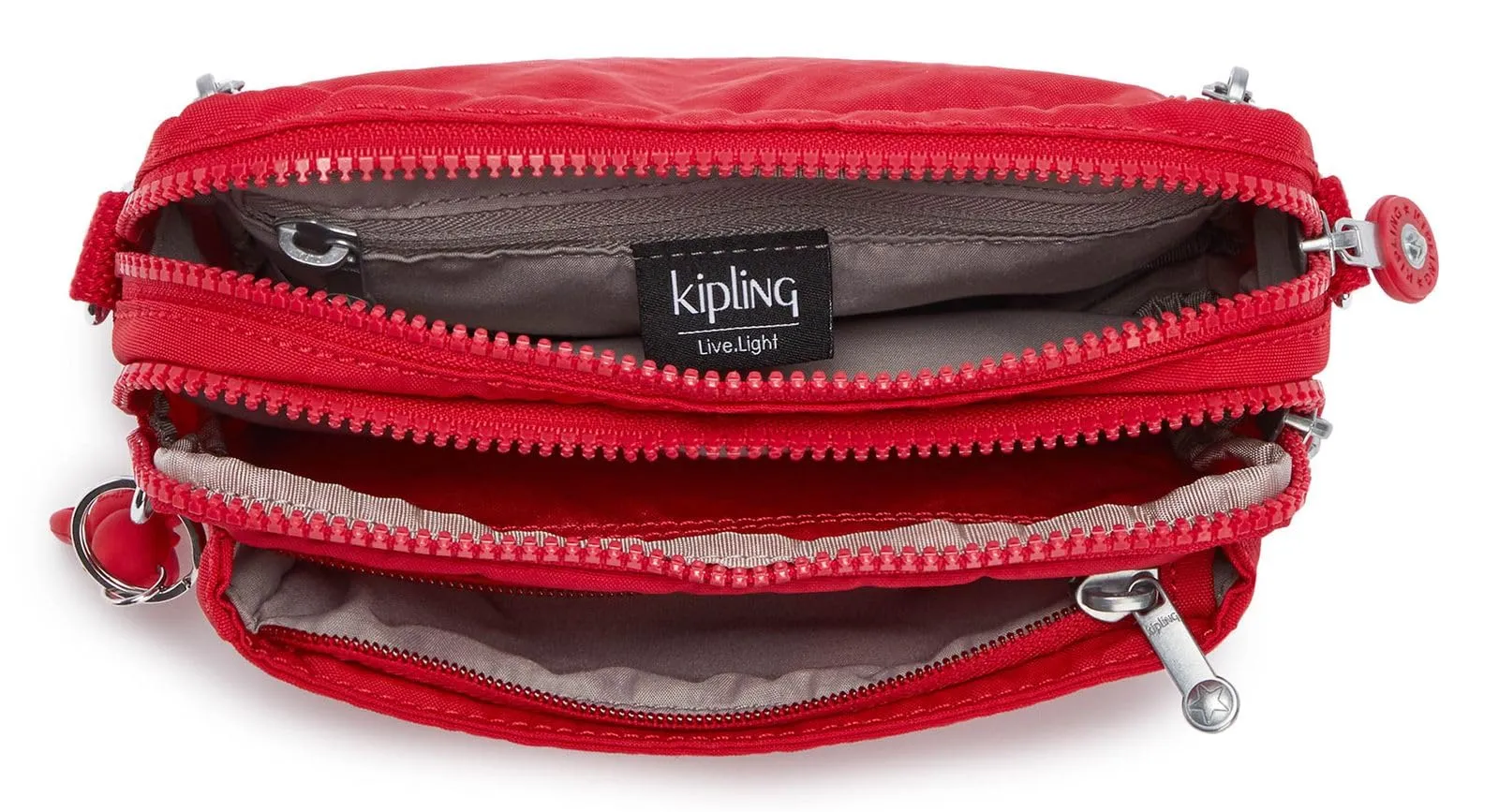 Kipling Abanu Multi Borsa a tracolla e marsupio, Red Rouge - immagine 4