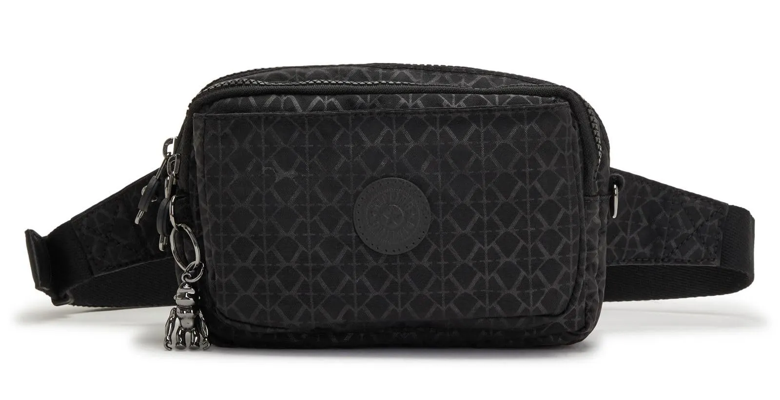 Kipling Abanu Multi Borsa a Tracolla e Marsupio Signature Emb - Nero - immagine 3