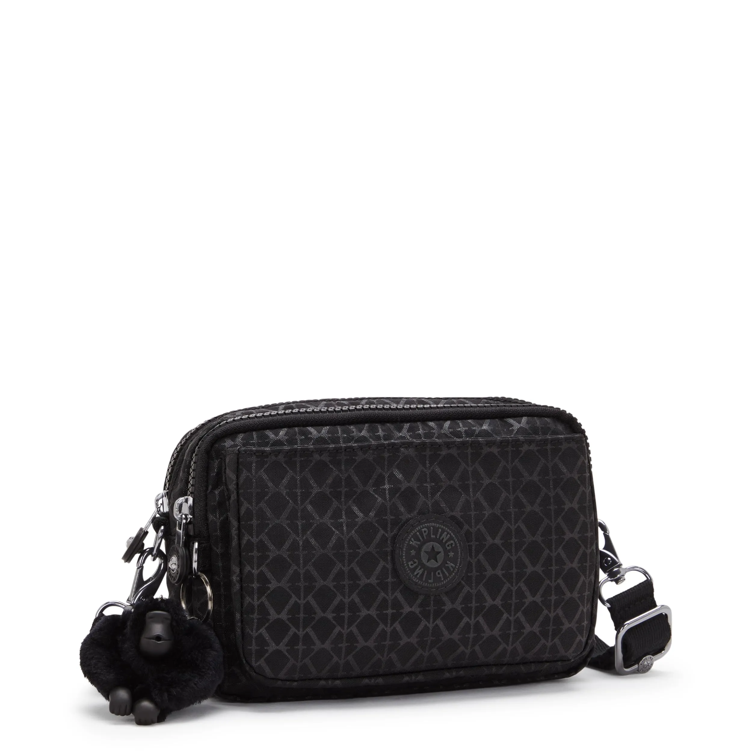 Kipling Abanu Multi Borsa a Tracolla e Marsupio Signature Emb - Nero - immagine 4