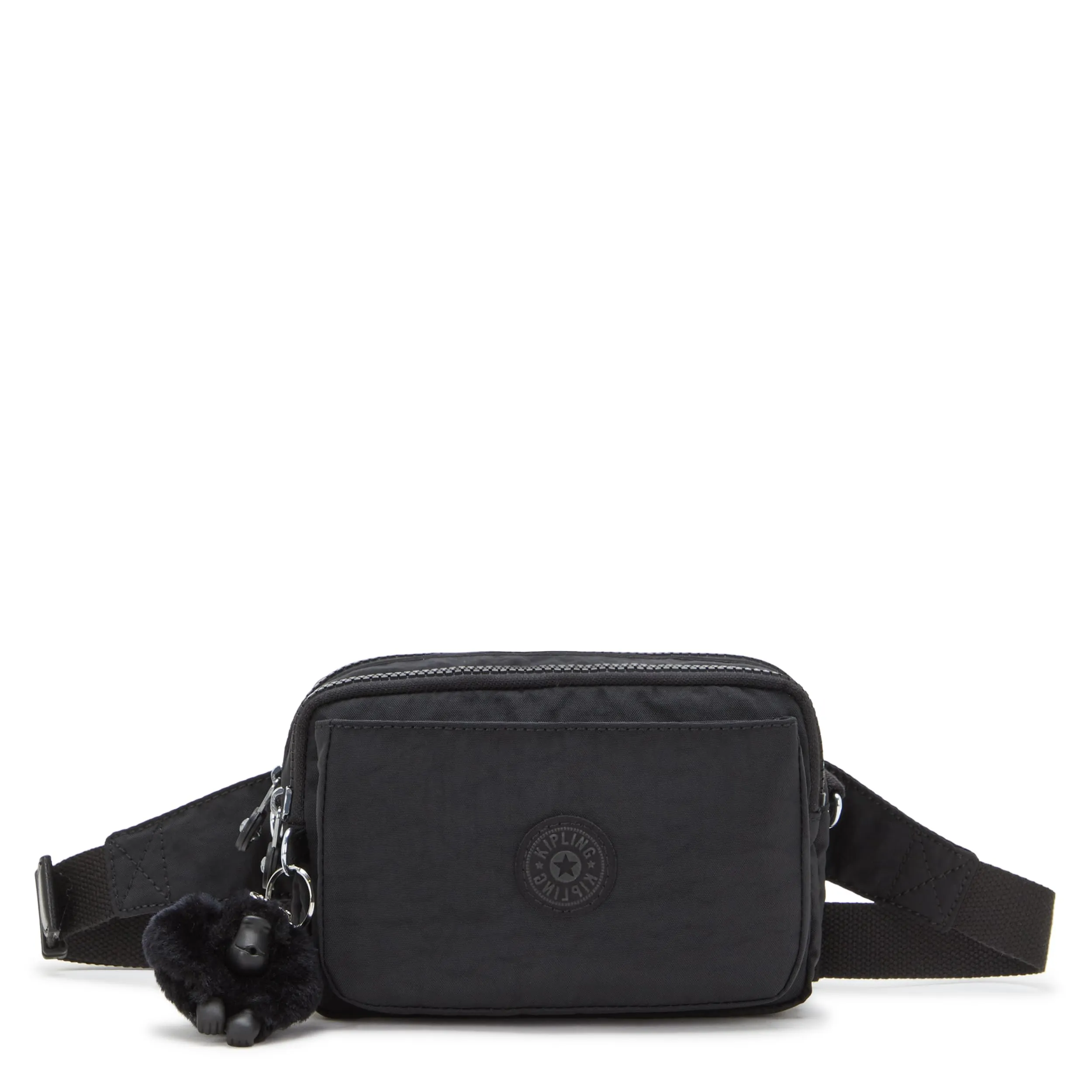 Kipling Abanu Multi Borsa a tracolla trasformabile in marsupio, Black Noir - immagine 1